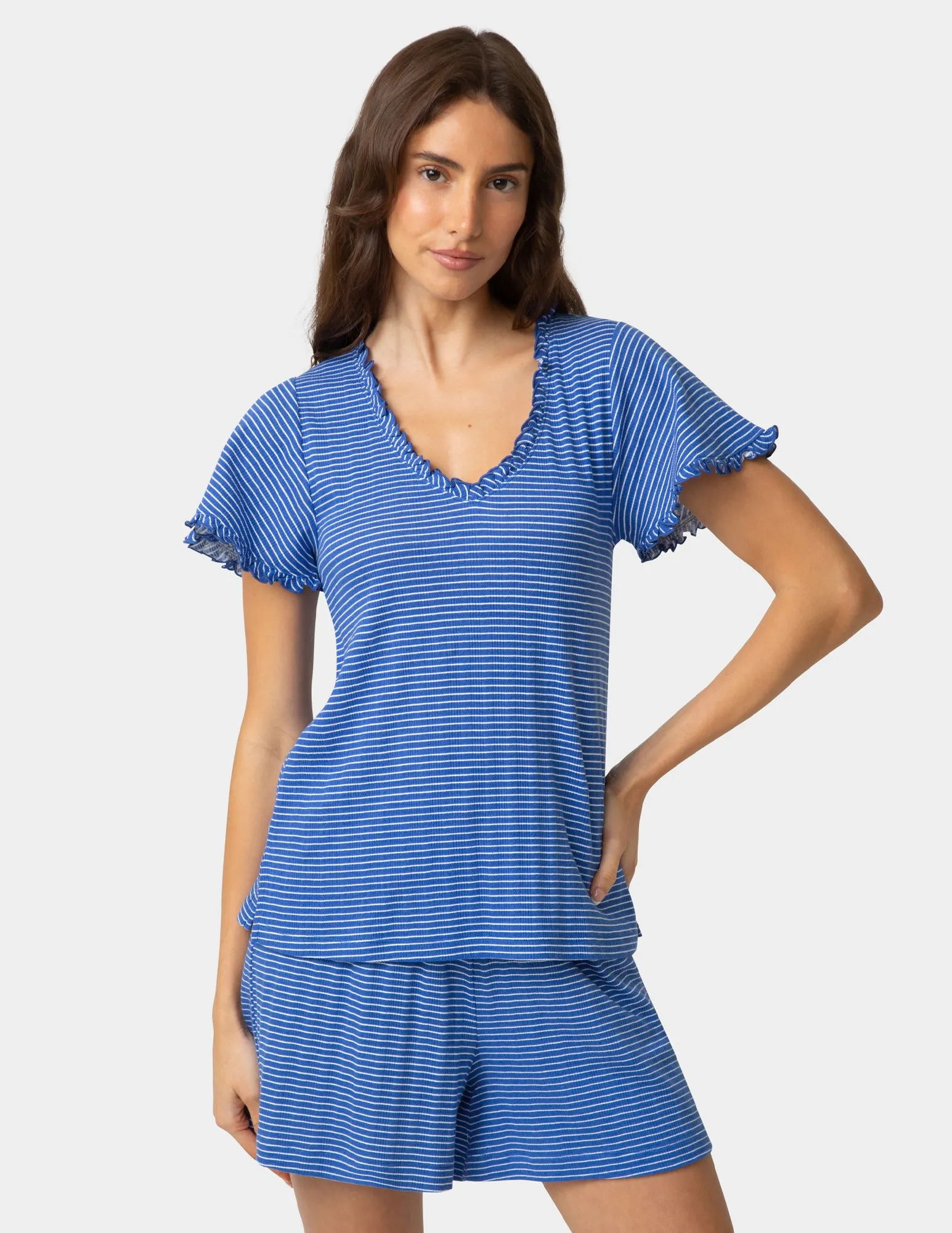 Pointelle PJ Tee sold by HUE