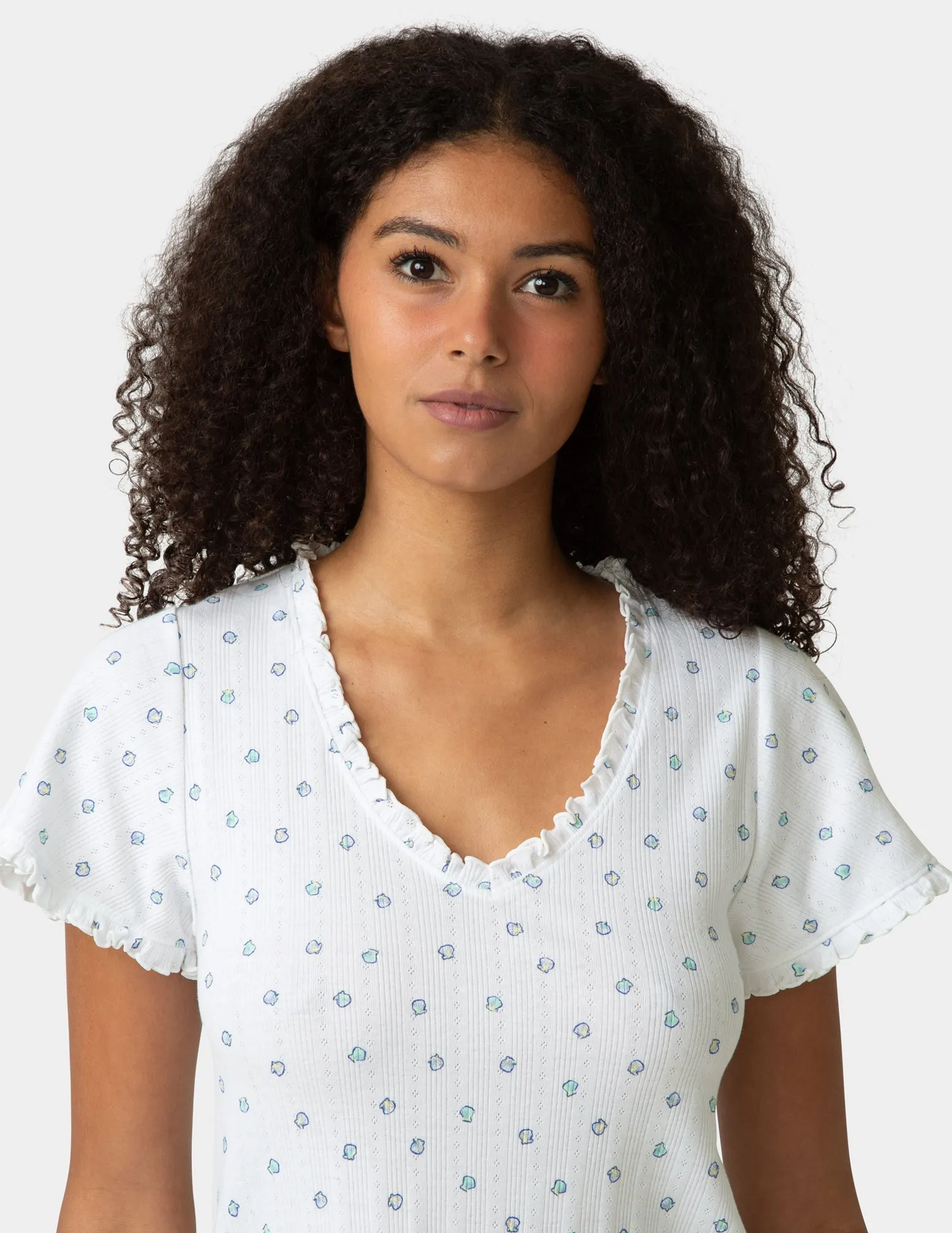 Pointelle PJ Tee sold by HUE product image thumbnail 5