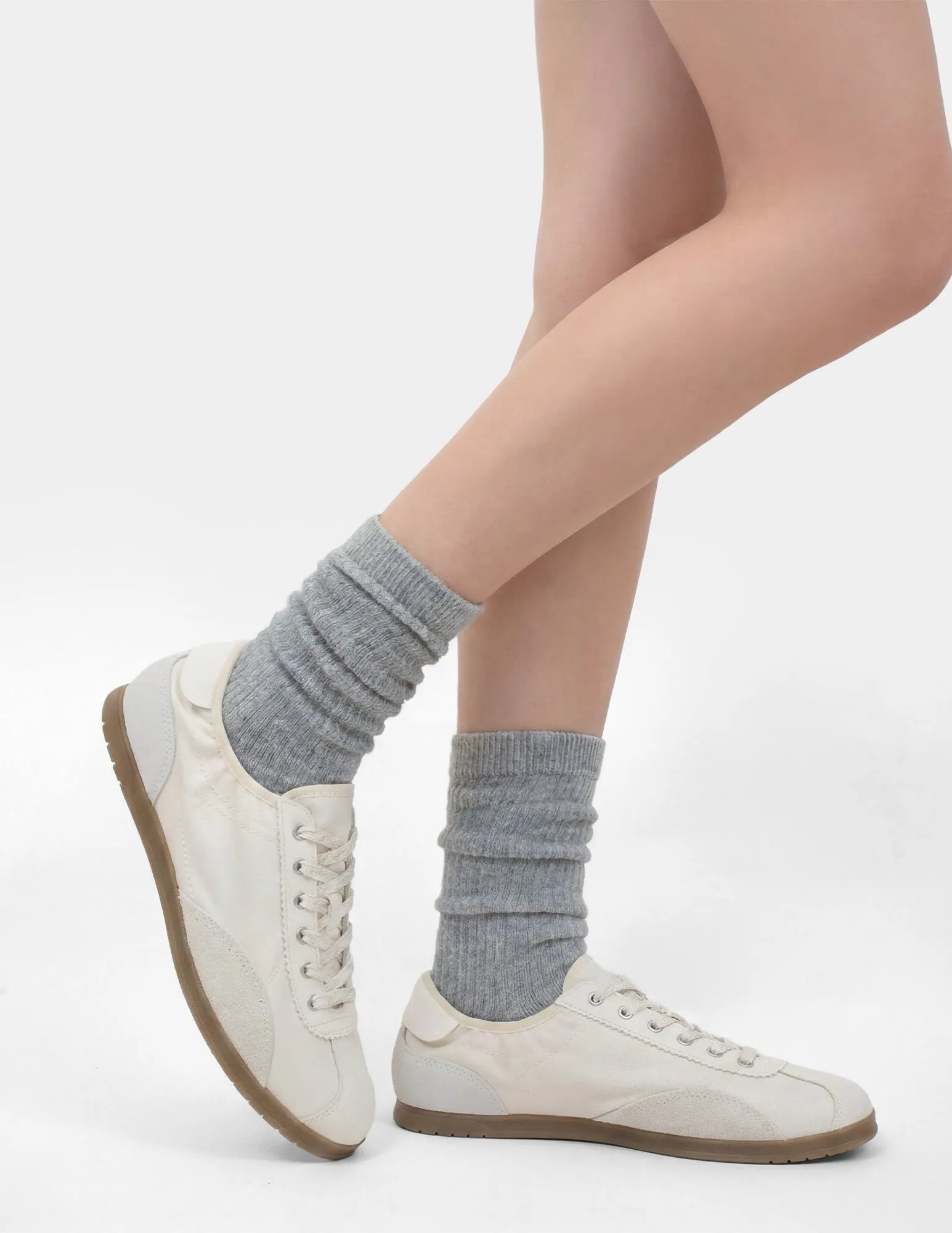 Air Cushion Sport Scrunch Crew Socks 2 Pair Pack sold by HUE product image thumbnail 2