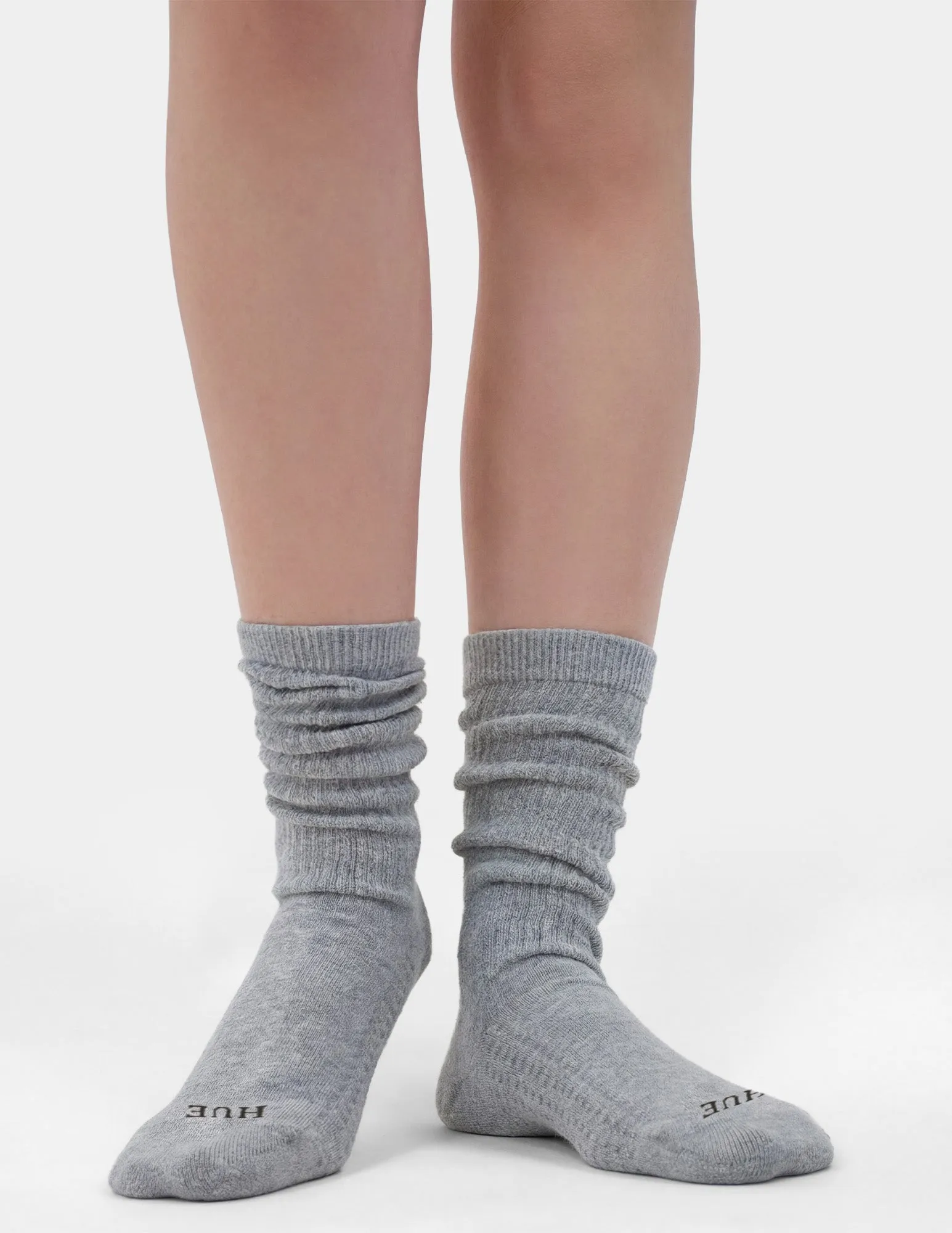 Air Cushion Sport Scrunch Crew Socks 2 Pair Pack sold by HUE product image thumbnail 3