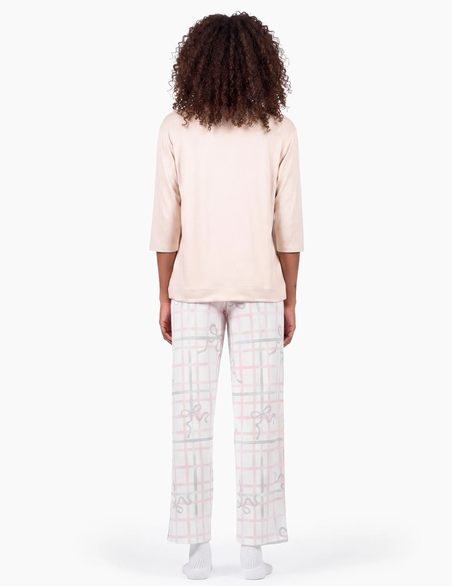 Brushed Loose Knit PJ Set sold by HUE product image thumbnail 2