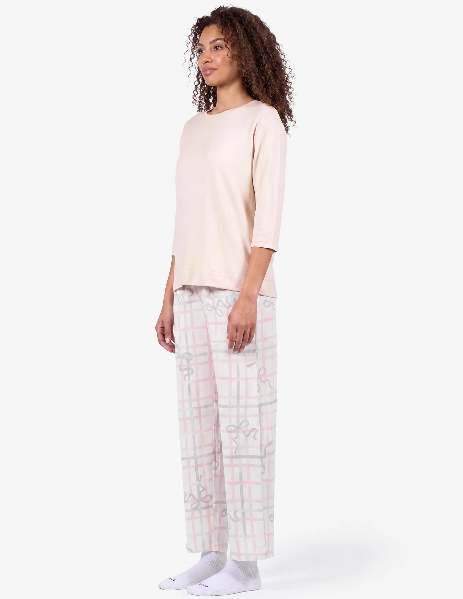 Brushed Loose Knit PJ Set sold by HUE product image thumbnail 5