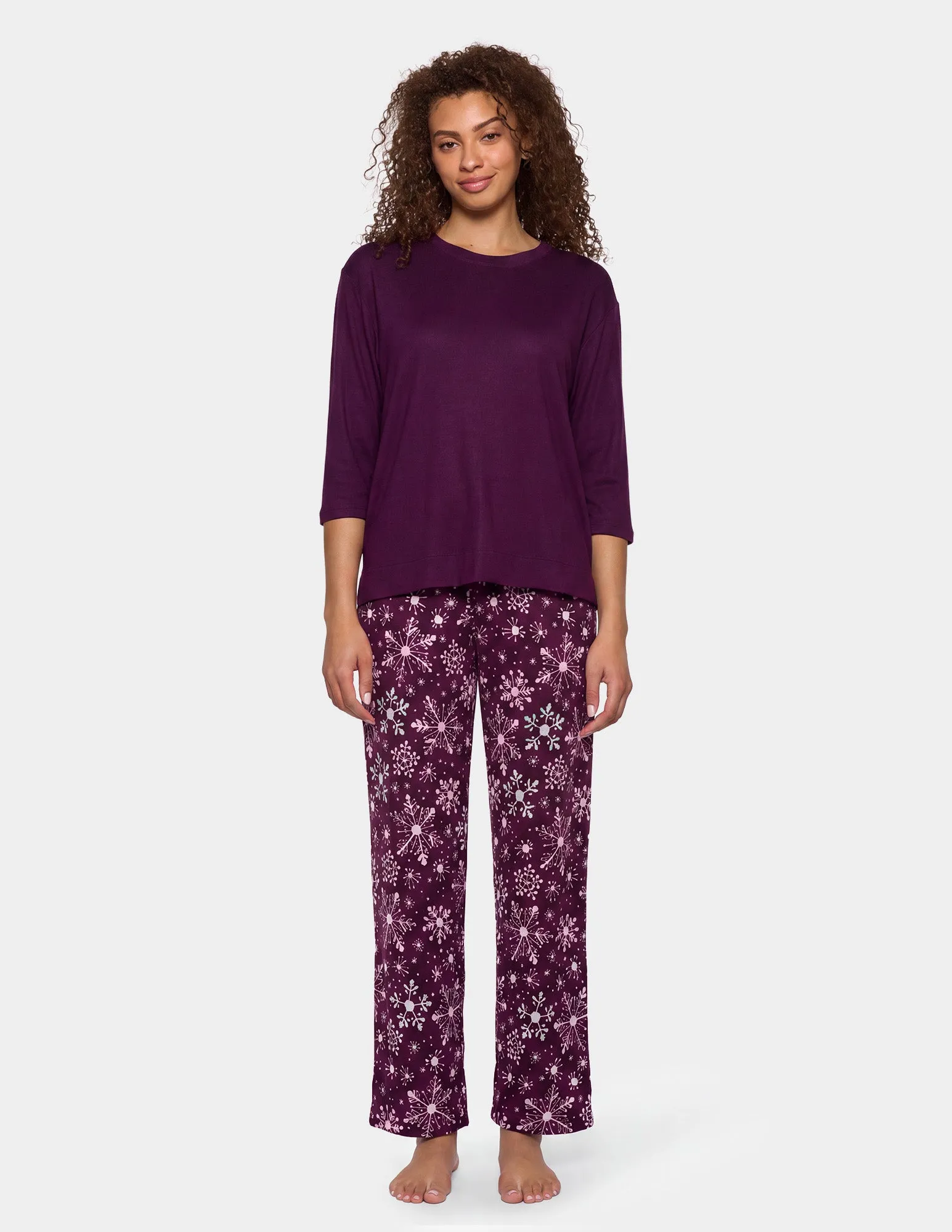 Brushed Loose Knit PJ Set sold by HUE