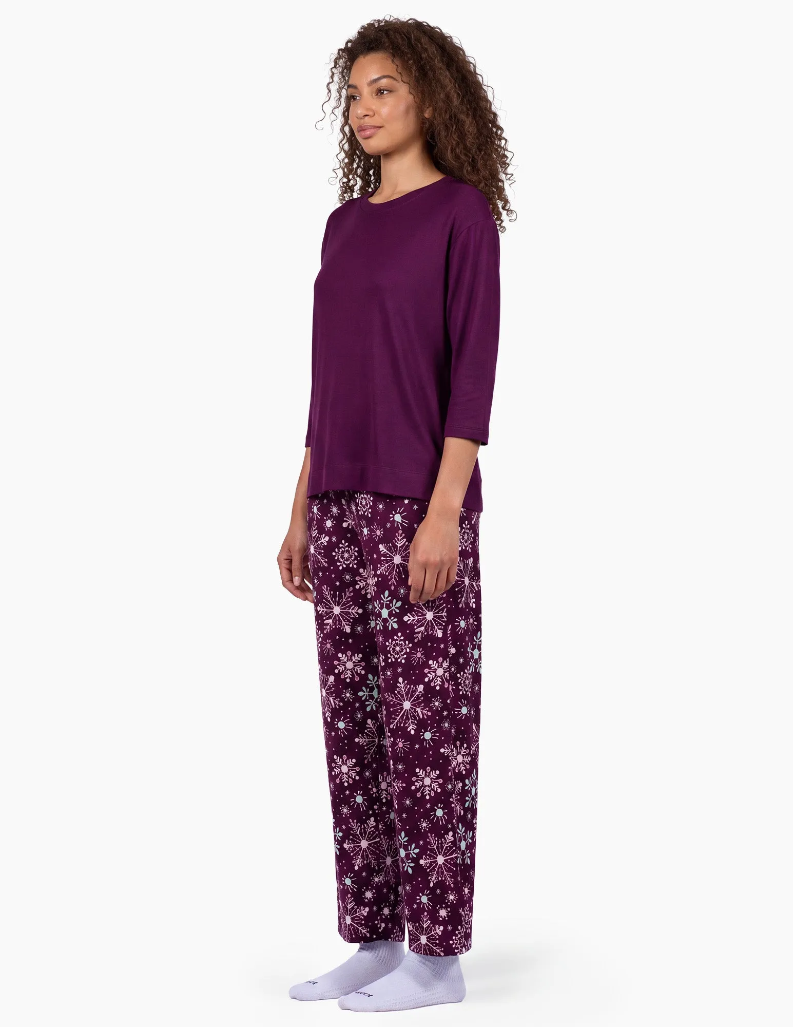 Brushed Loose Knit PJ Set sold by HUE product image thumbnail 5