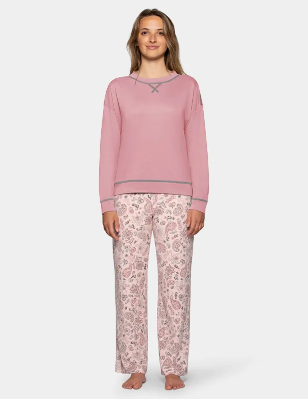 Jersey Waffle PJ Pant Set made by HUE
