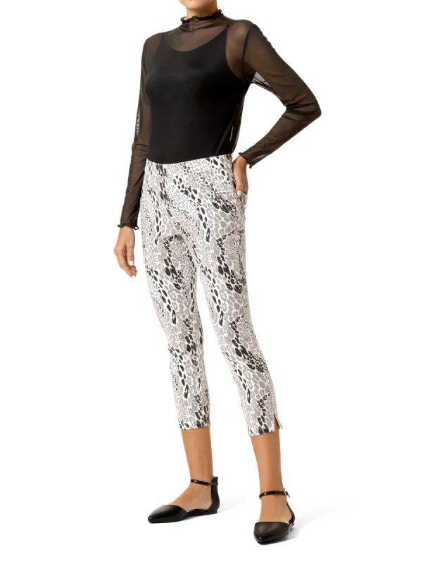 Leopard Essential Denim Capri sold by HUE