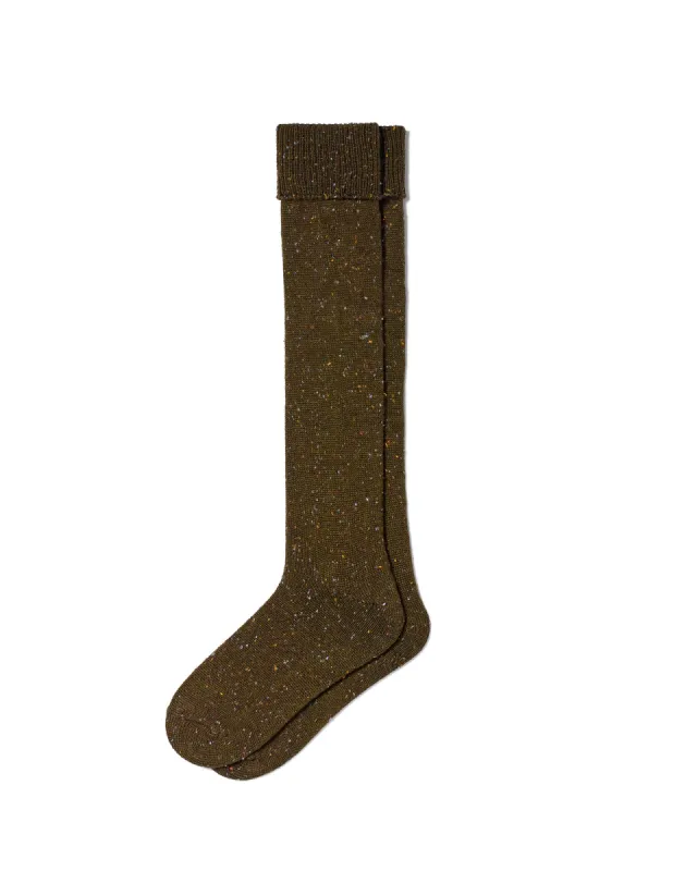 Cuffed Tweed Knee Sock sold by HUE