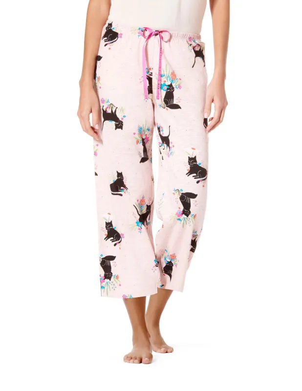Sitting Pretty Kitty PJ Capri sold by HUE