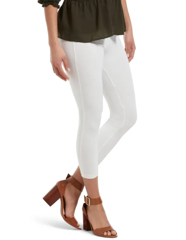 Wide Waistband Blackout Cotton Capri sold by HUE
