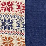 Multi Snowflake Boot Sock 2 Pair Pack sold by HUE product image thumbnail 2