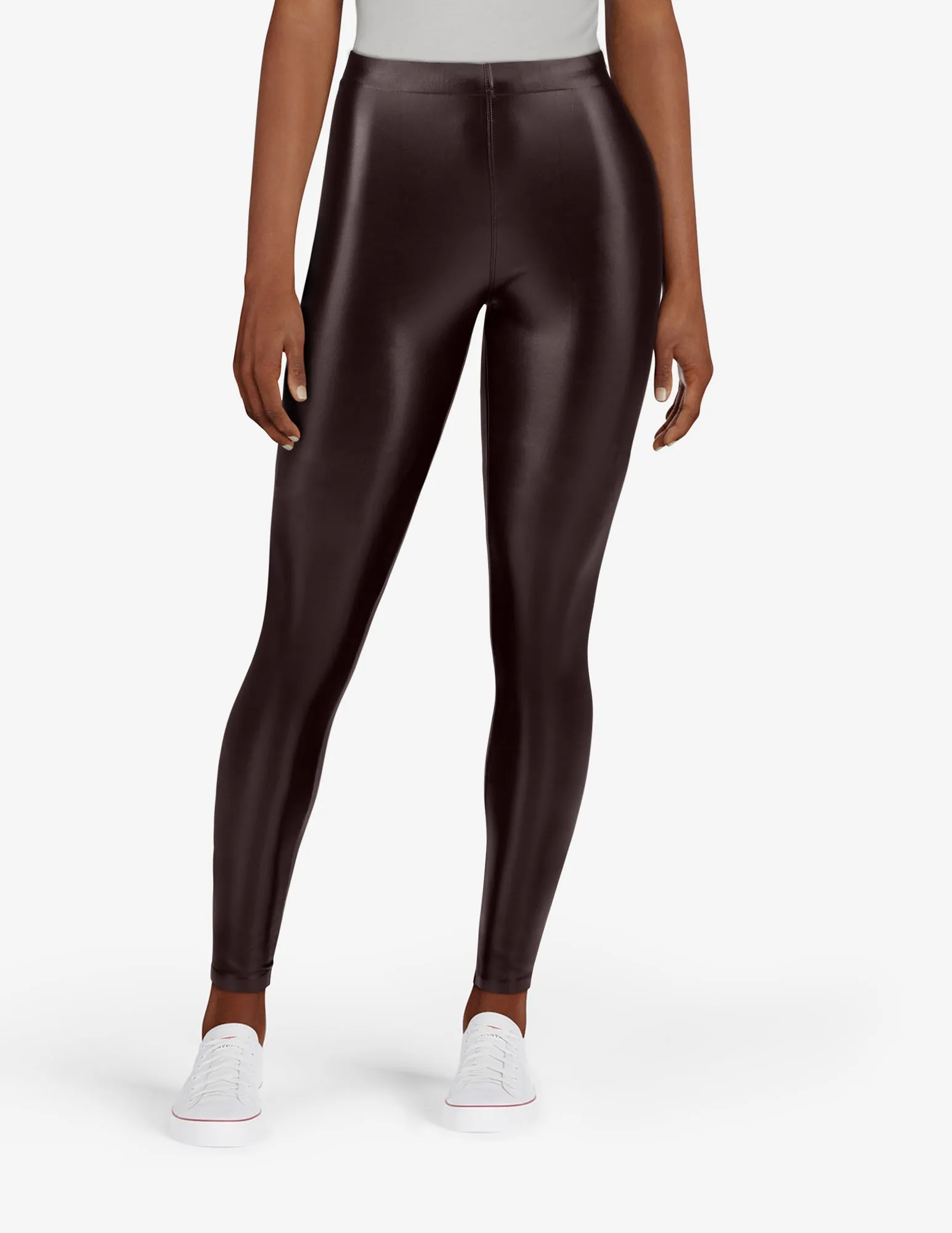 Leatherette High Rise Leggings sold by HUE
