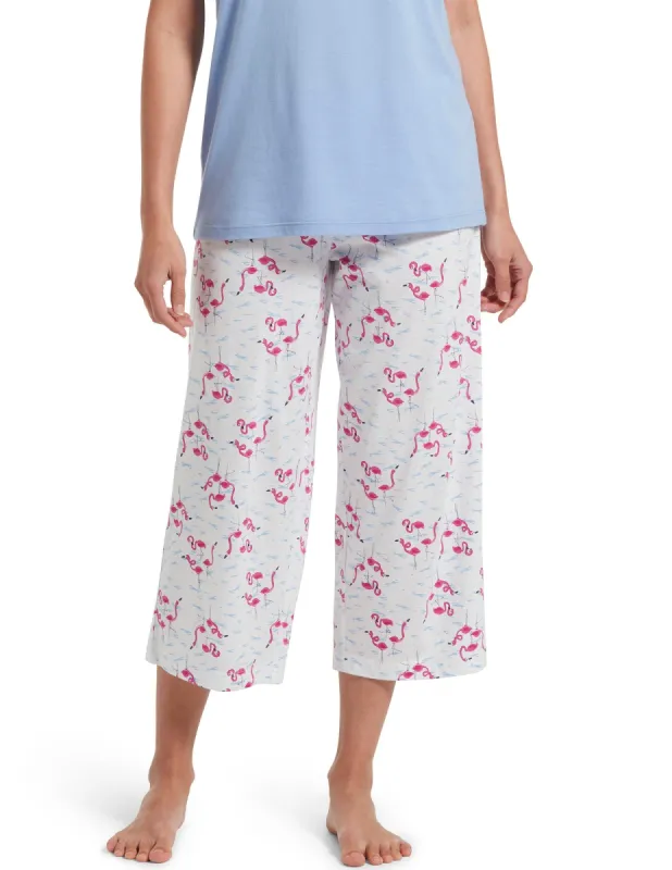 SleepWell Flamingals Capri Pajama Pant sold by HUE