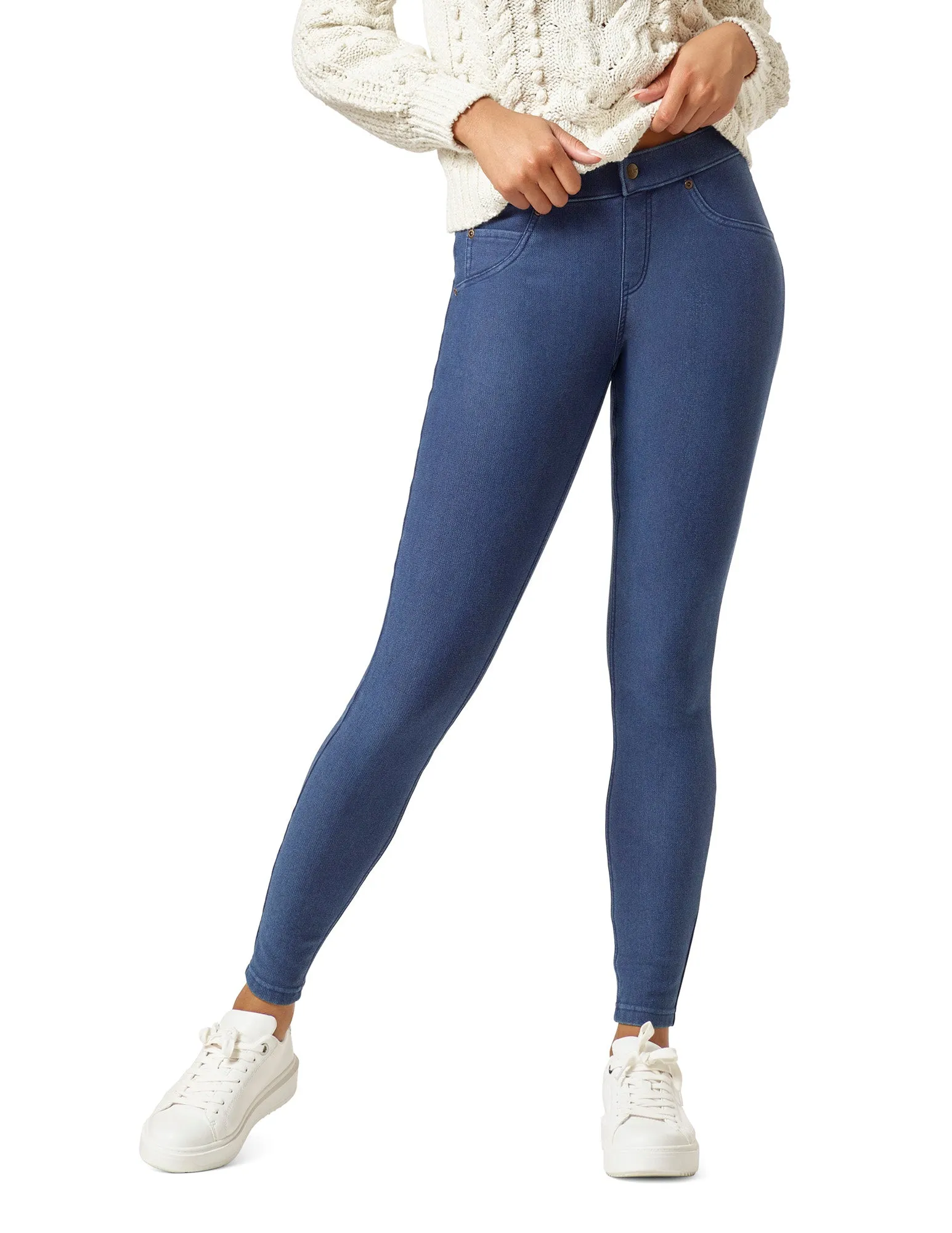 Ultra Soft Fleece Lined Denim Leggings sold by HUE