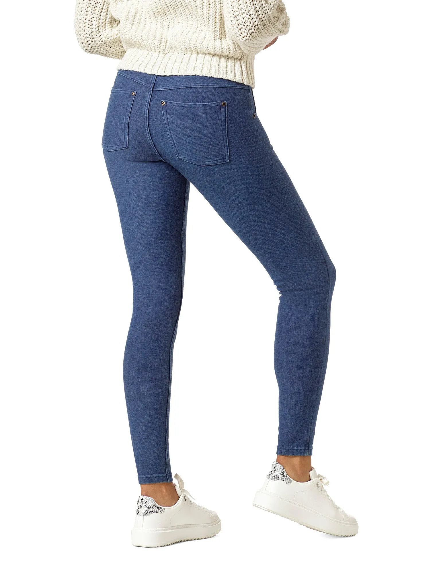 Ultra Soft Fleece Lined Denim Leggings sold by HUE product image thumbnail 2