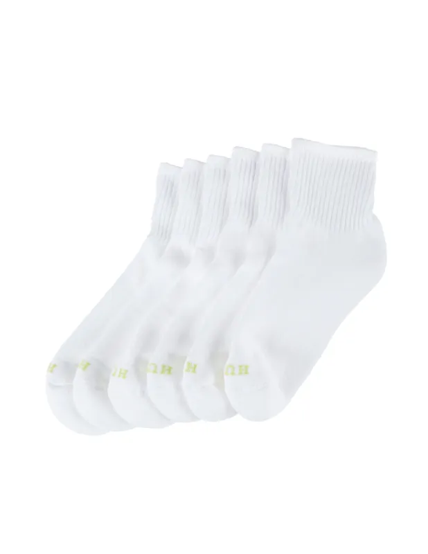 Sport Mini Crew Sock 6 Pair Pack sold by HUE