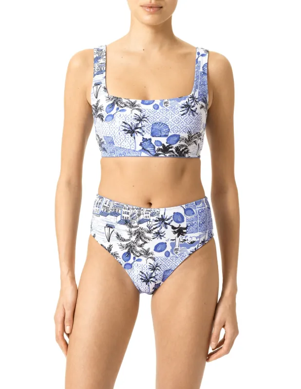 Ocean City Reversible Sporty Bikini Top sold by HUE