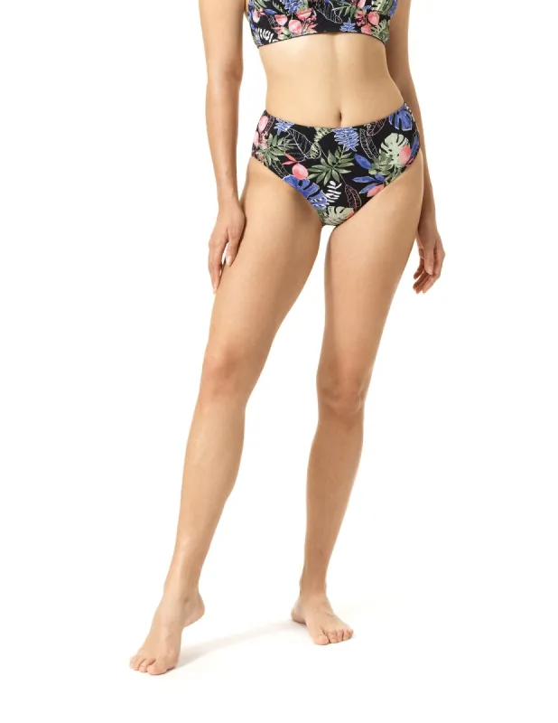 Tropical Breeze Reversible High Rise Bikini Bottom sold by HUE