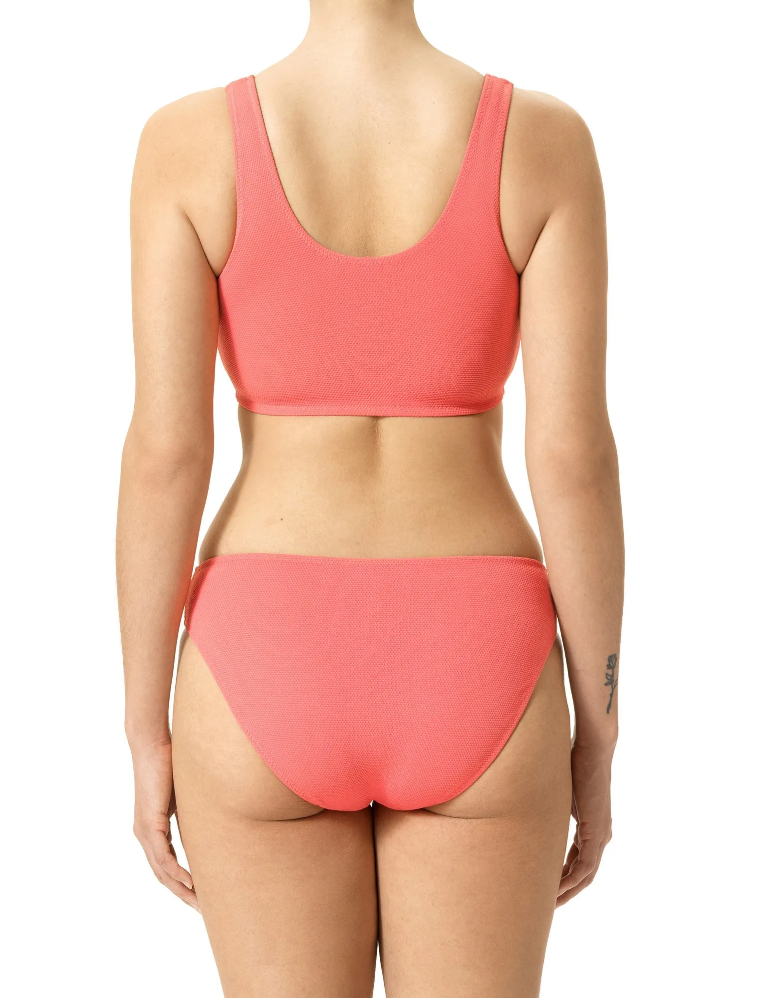Sunkist Coral Reversible Sporty Bikini Top sold by HUE product image thumbnail 3