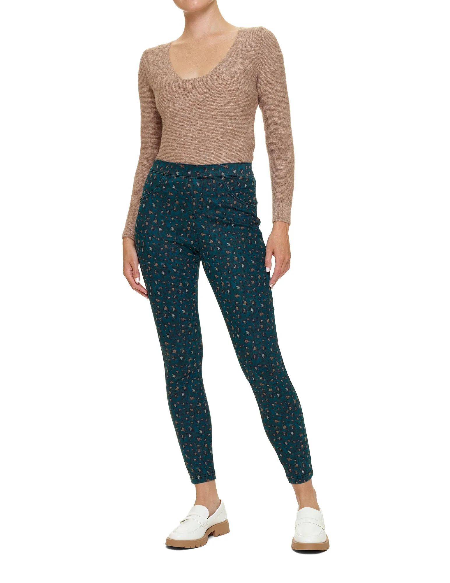 Hi-Rise Wild Cat Denim Legging sold by HUE product image thumbnail 4
