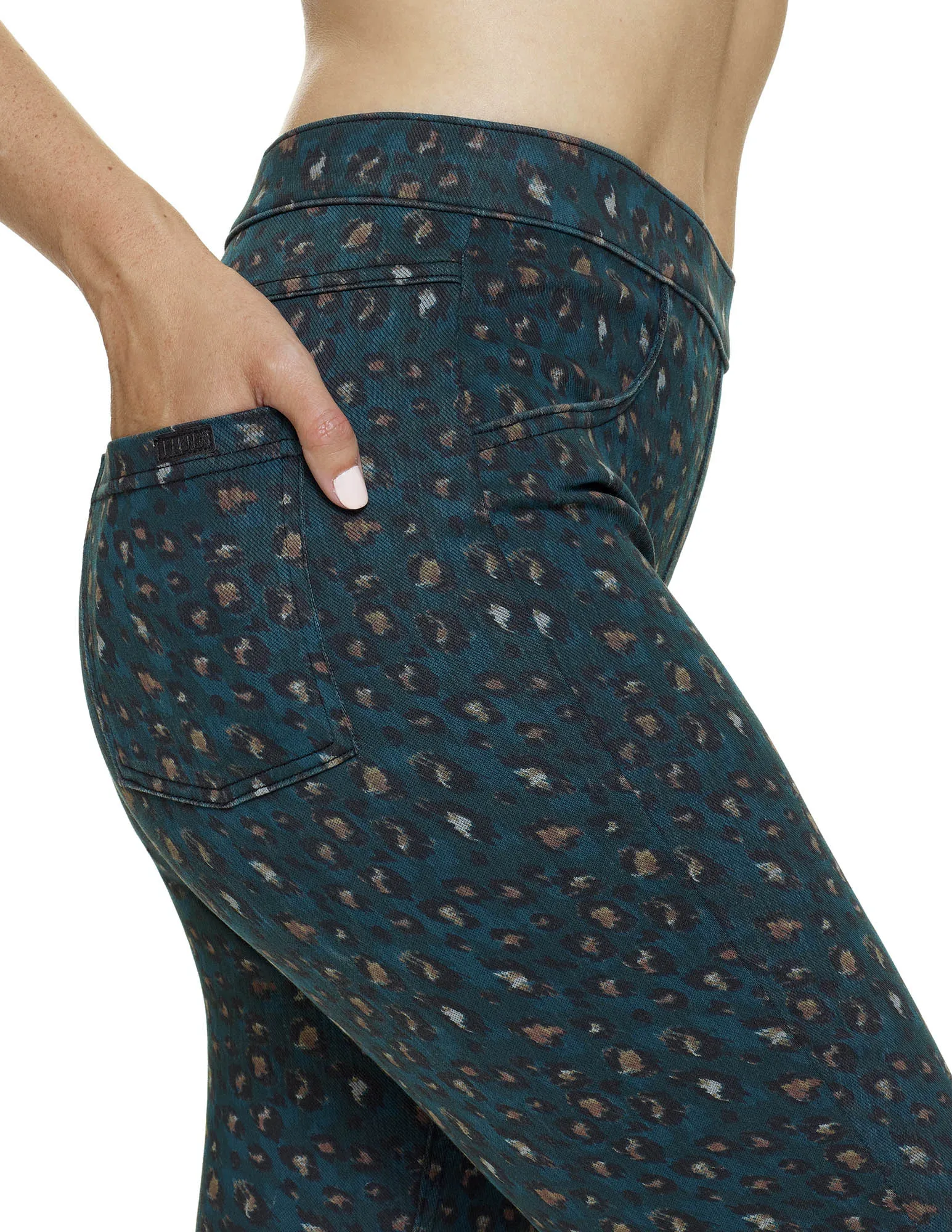 Hi-Rise Wild Cat Denim Legging sold by HUE product image thumbnail 3