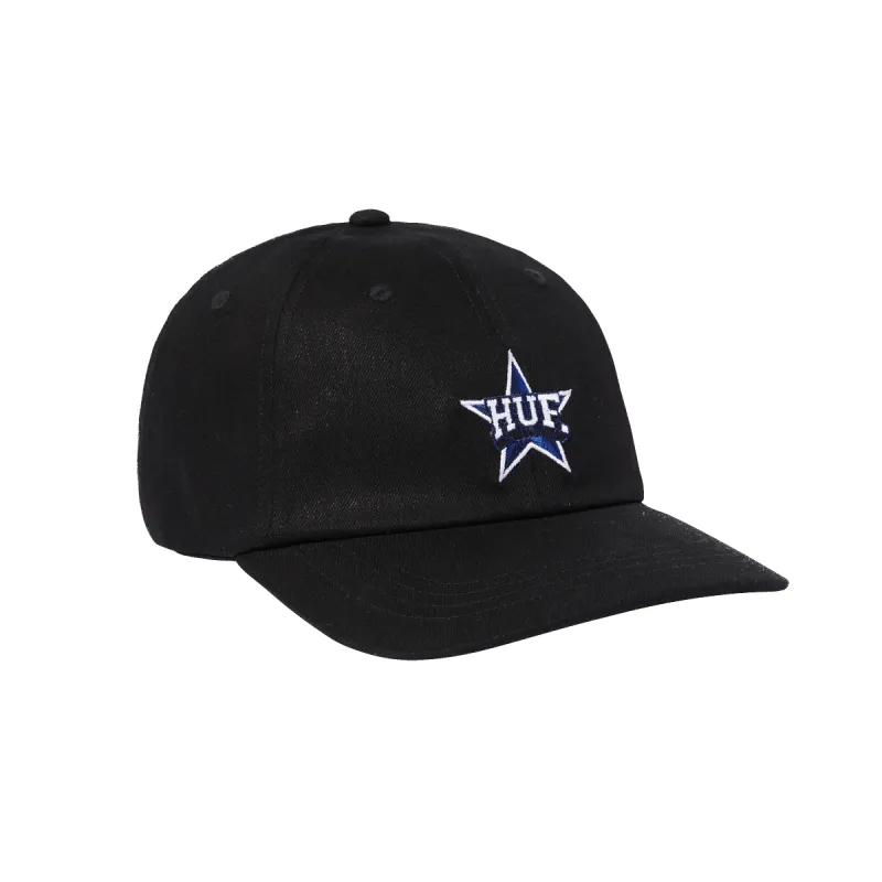 All Star 6-Panel Curved Visor Strapback Hat sold by HUF