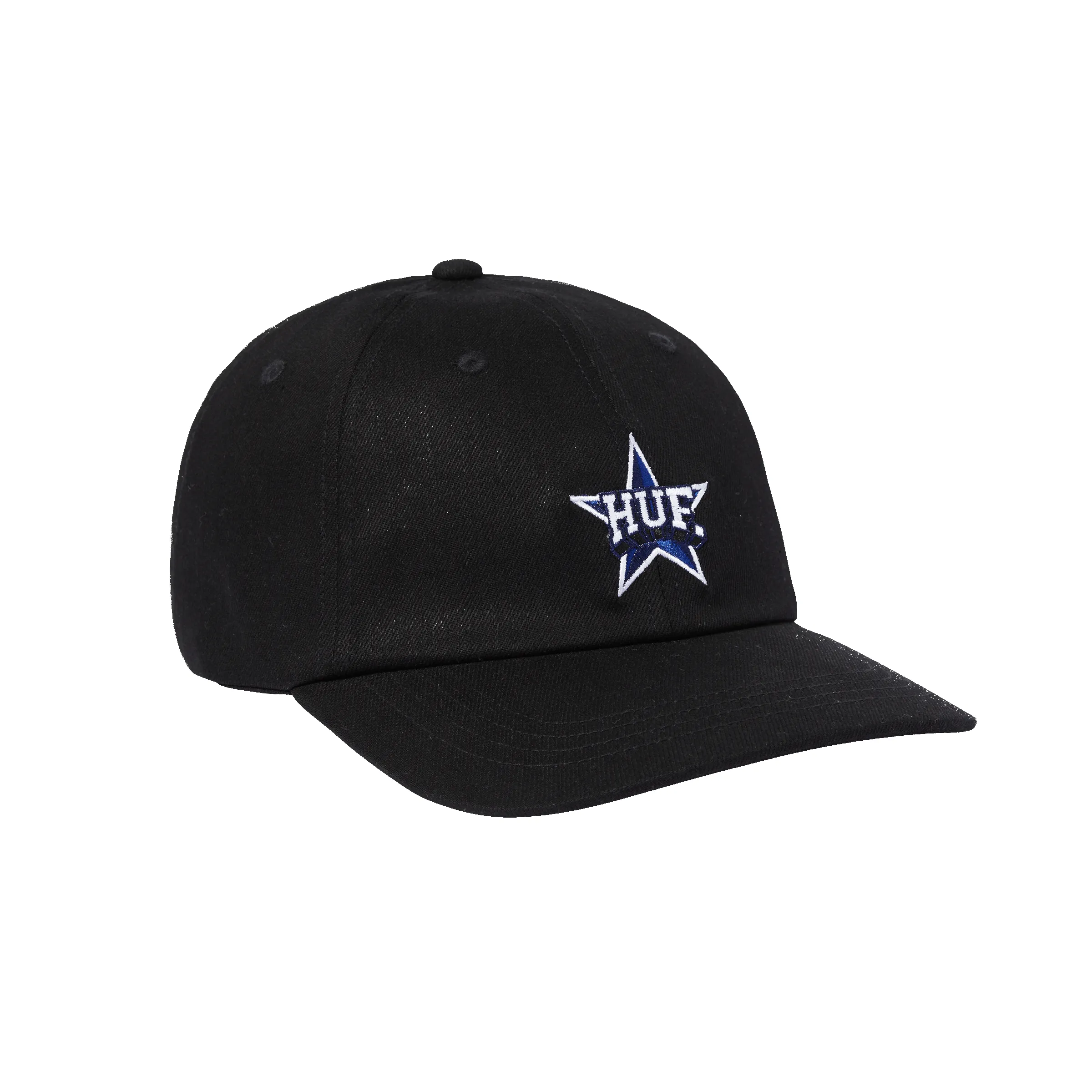 All Star 6-Panel Curved Visor Strapback Hat sold by HUF