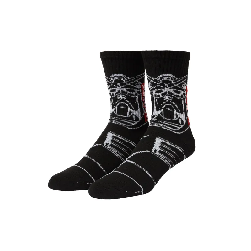 HUF x Gundam RX-78 Glow Crew Sock sold by HUF