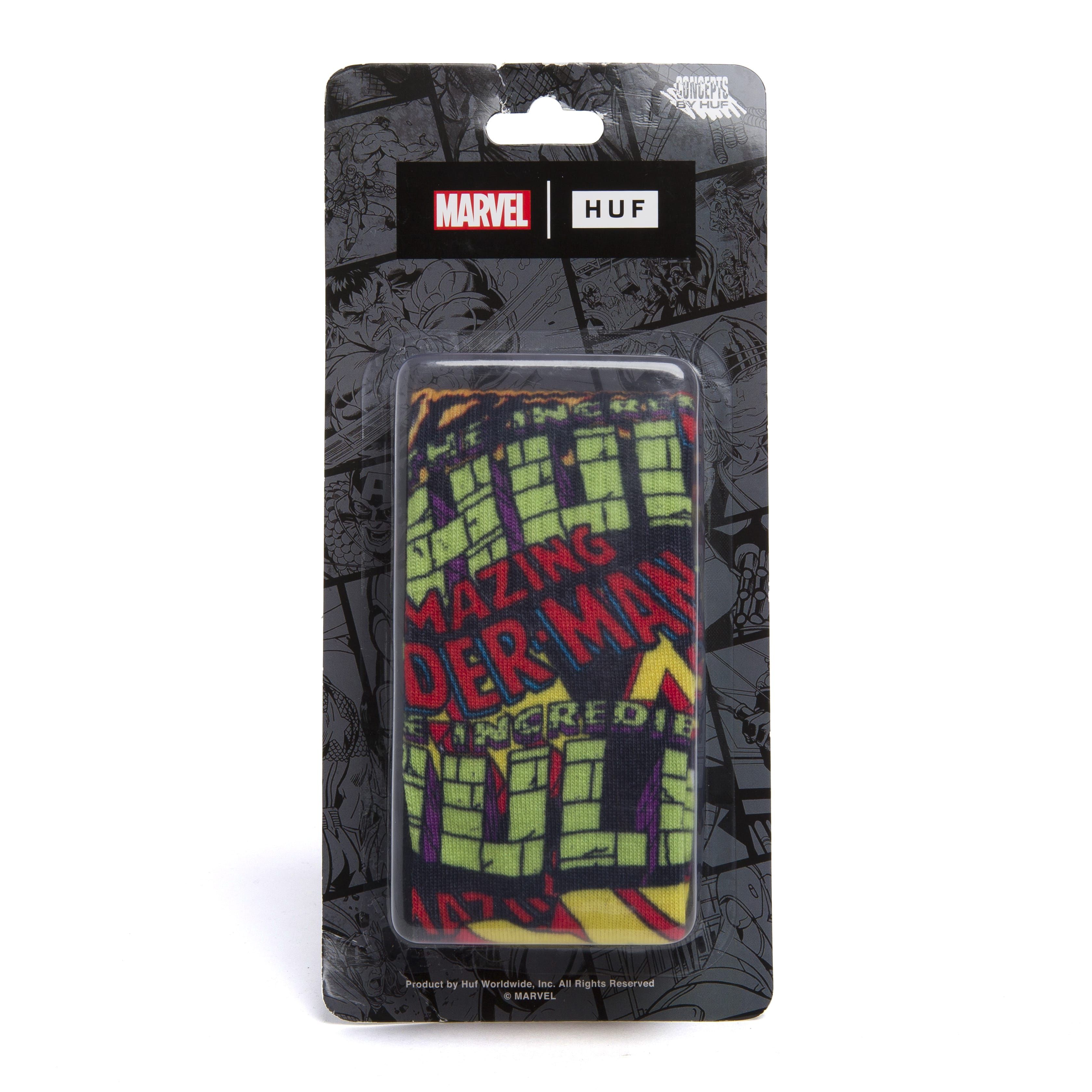 Marvel Logos Sock sold by HUF product image thumbnail 2