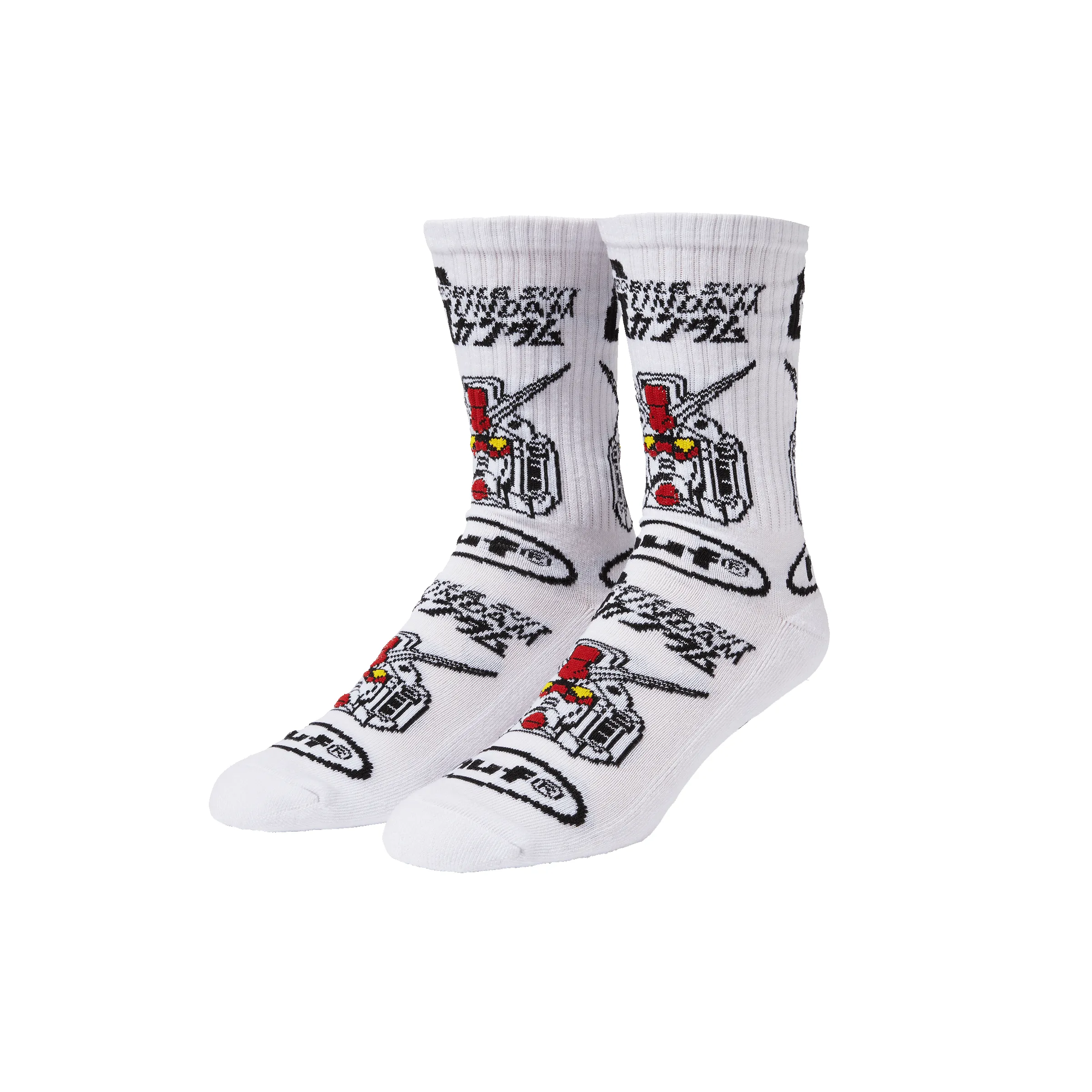 HUF x Gundam Stacked Crew Sock sold by HUF