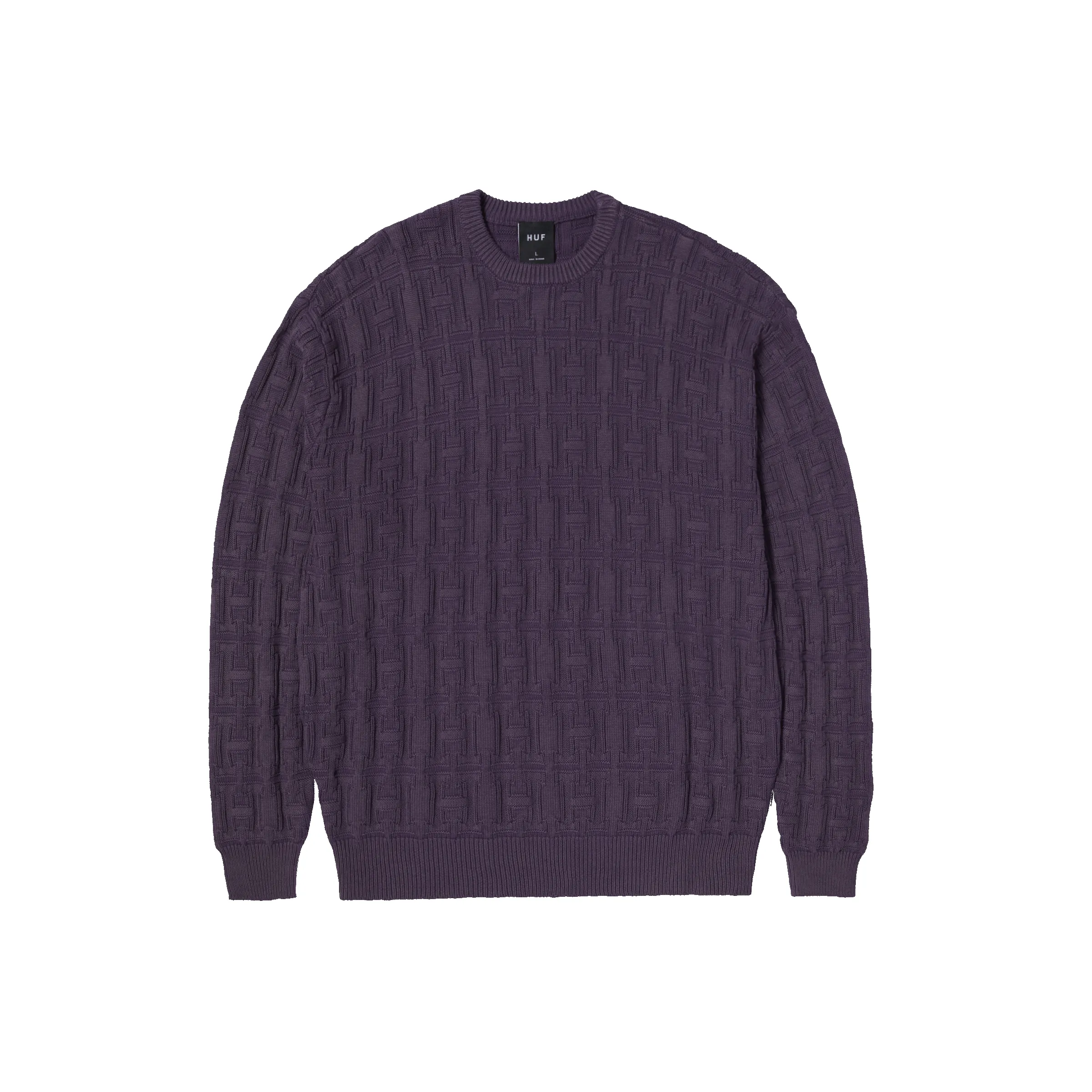 Interlaced Jacquard Overdyed Crew sold by HUF product image thumbnail 4
