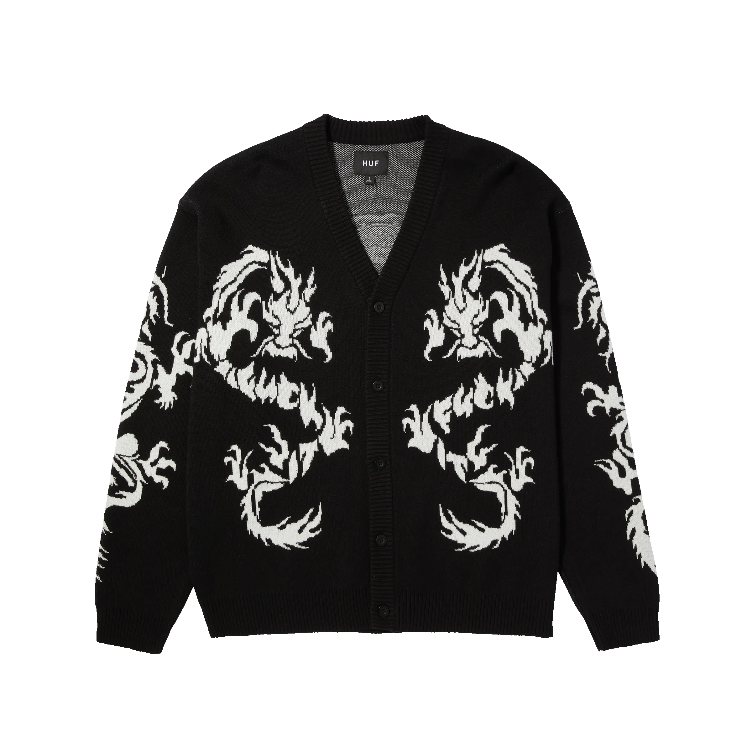 Twin Dragon Cardigan sold by HUF