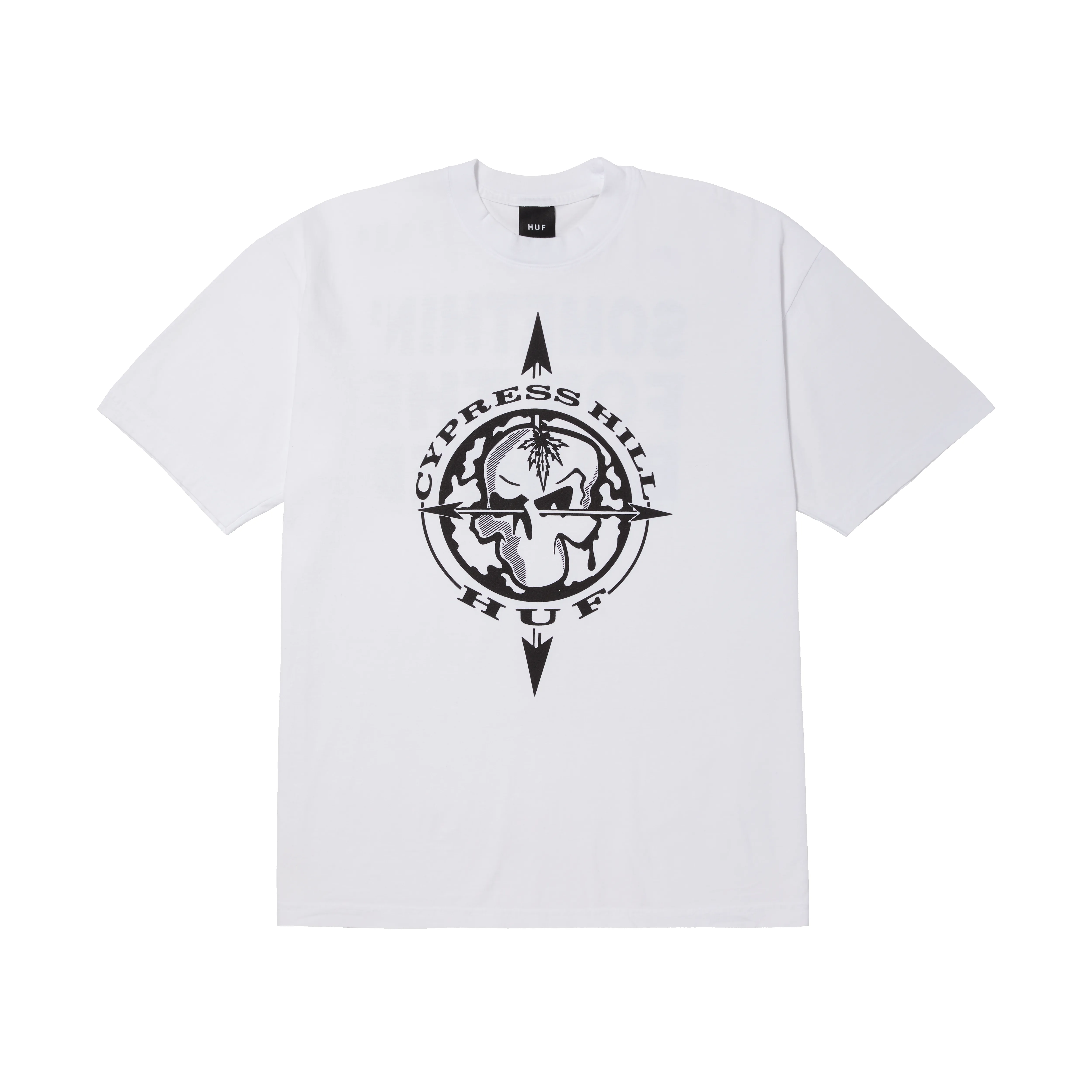 HUF x Cypress Hill Blunted Compass Bw T-Shirt sold by HUF