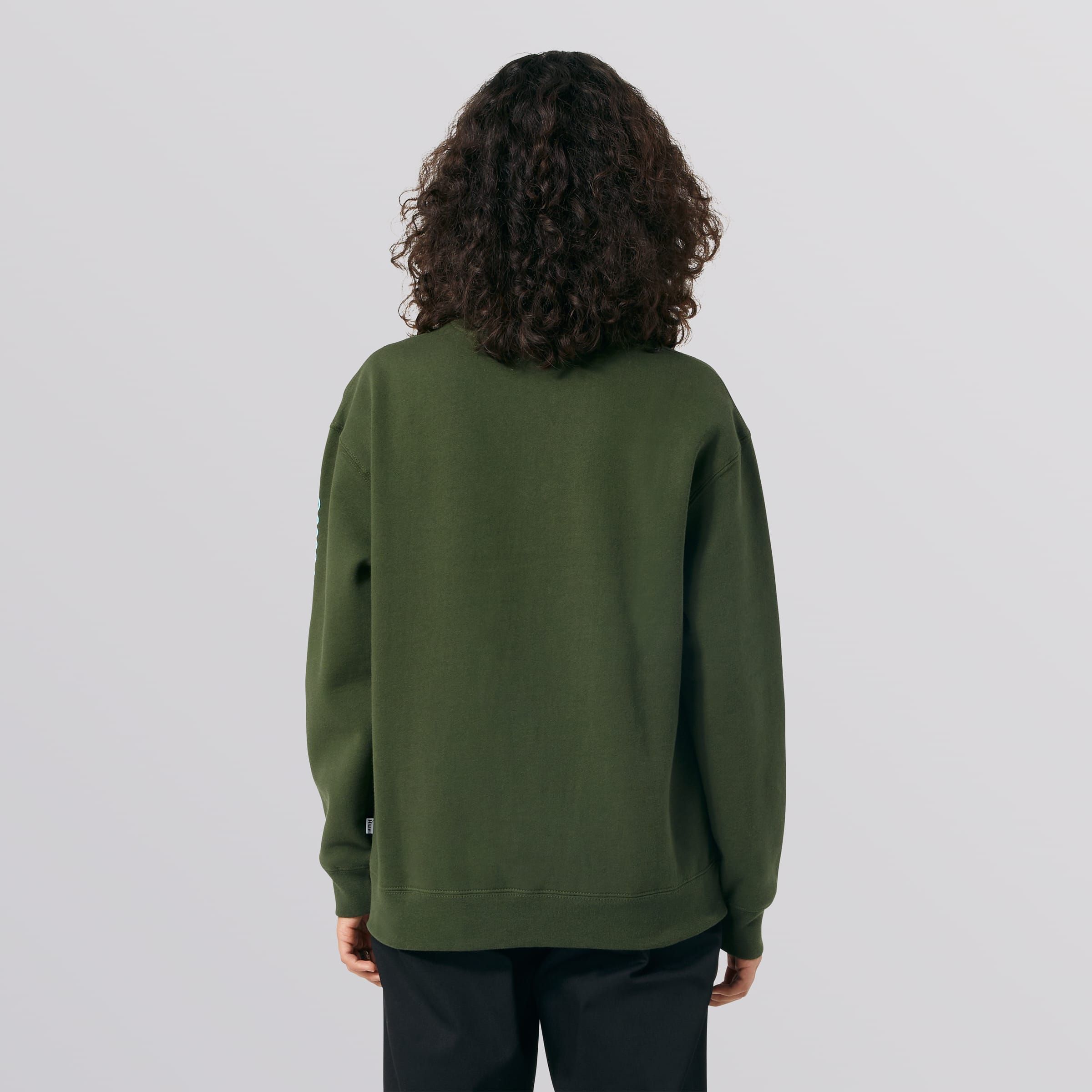 Italicized Crewneck Sweatshirt sold by HUF product image thumbnail 8