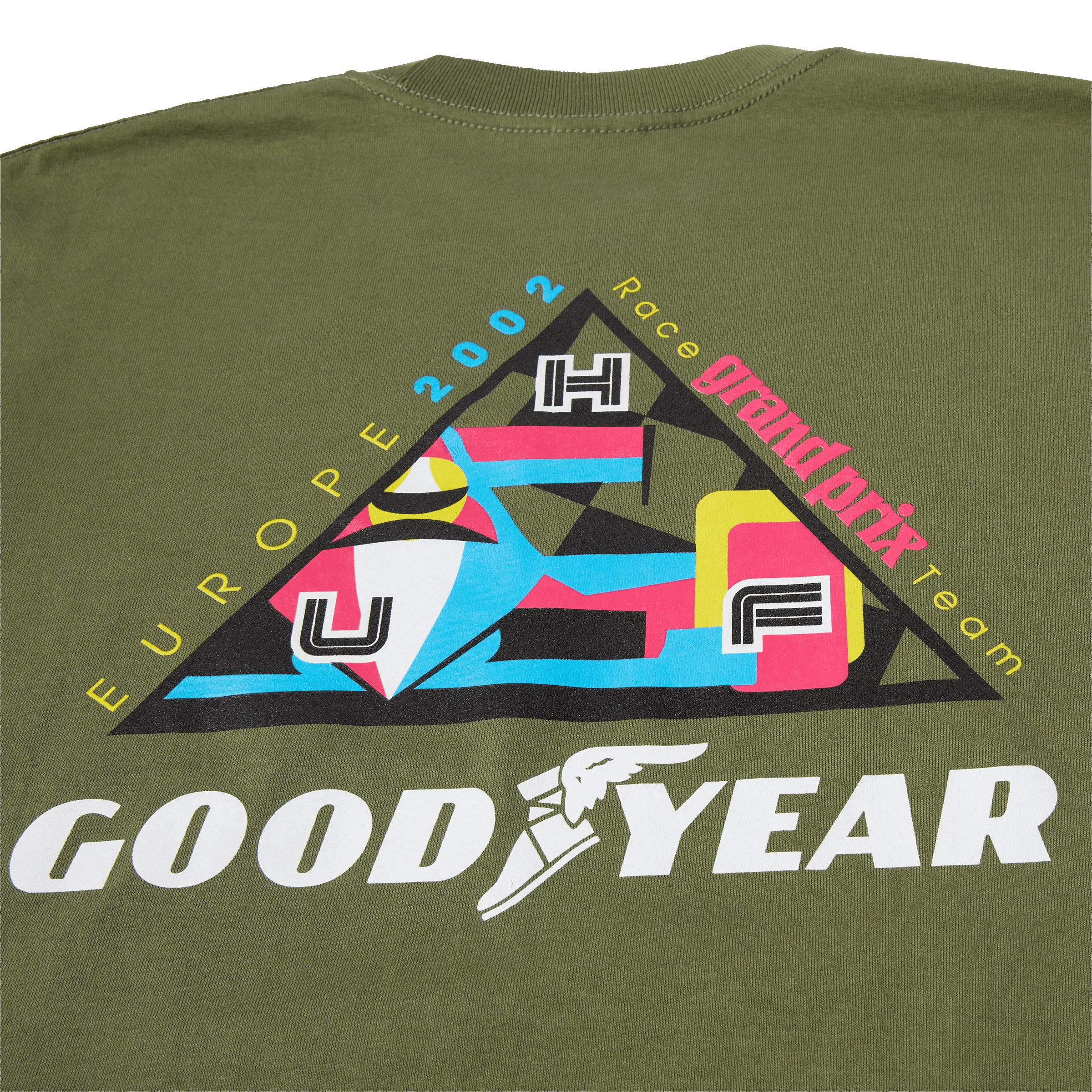 HUF x Goodyear Grand Prix Triple Triangle T-Shirt sold by HUF product image thumbnail 4
