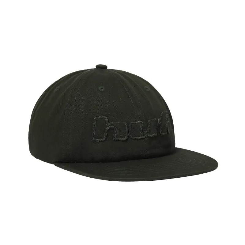 Distressed Logo 5-Panel Strapback Hat made by HUF