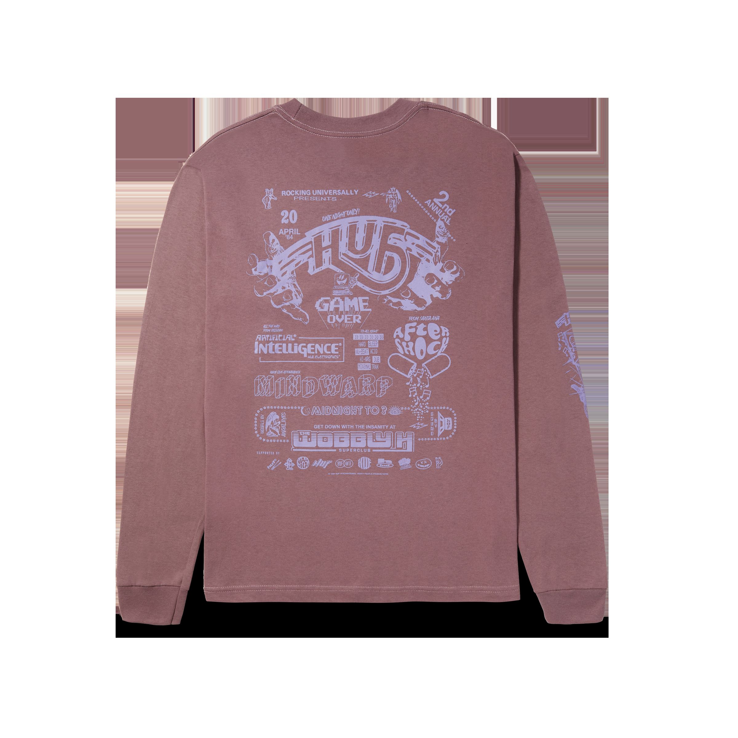 Game Over Long Sleeve T-Shirt sold by HUF product image thumbnail 5