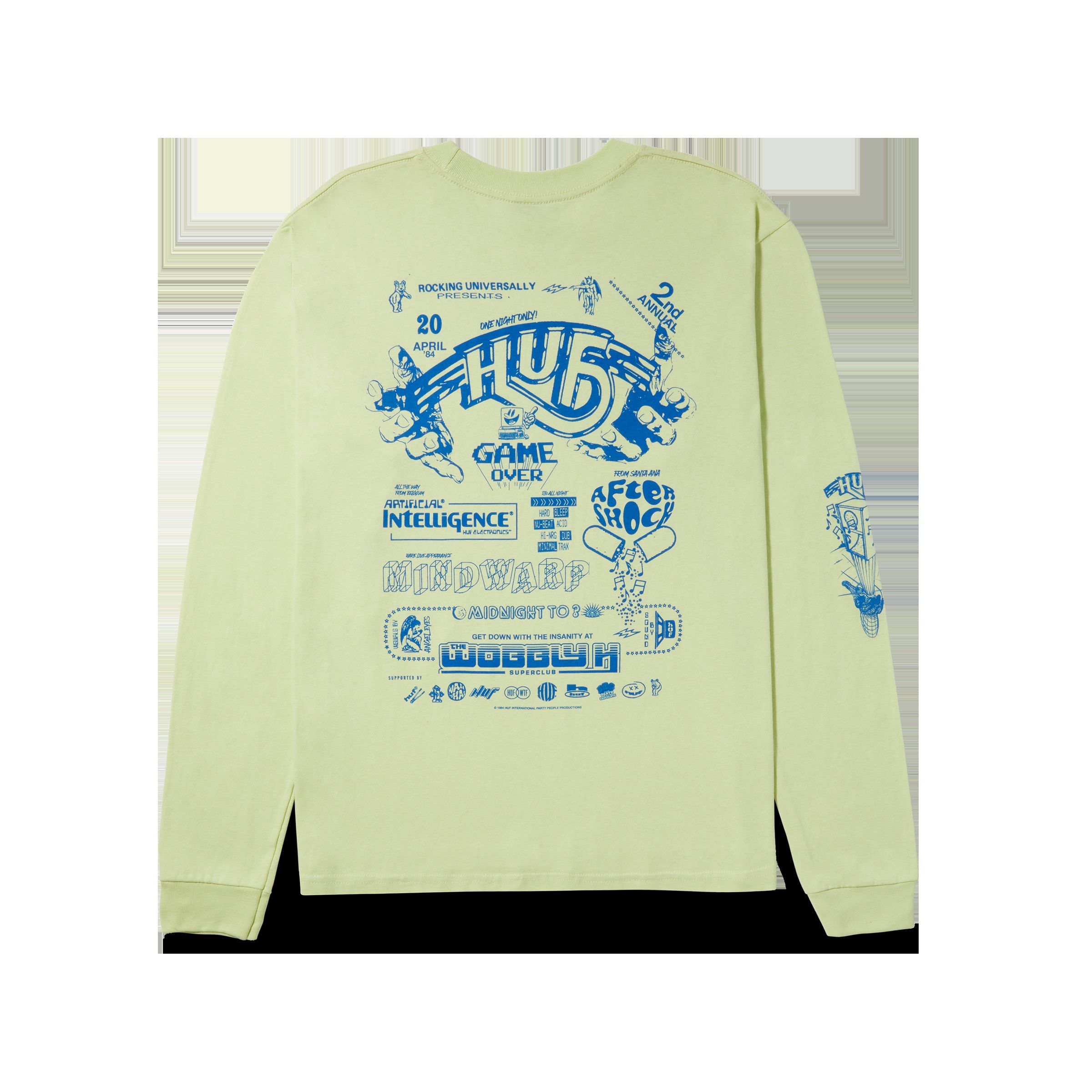 Game Over Long Sleeve T-Shirt sold by HUF product image thumbnail 2