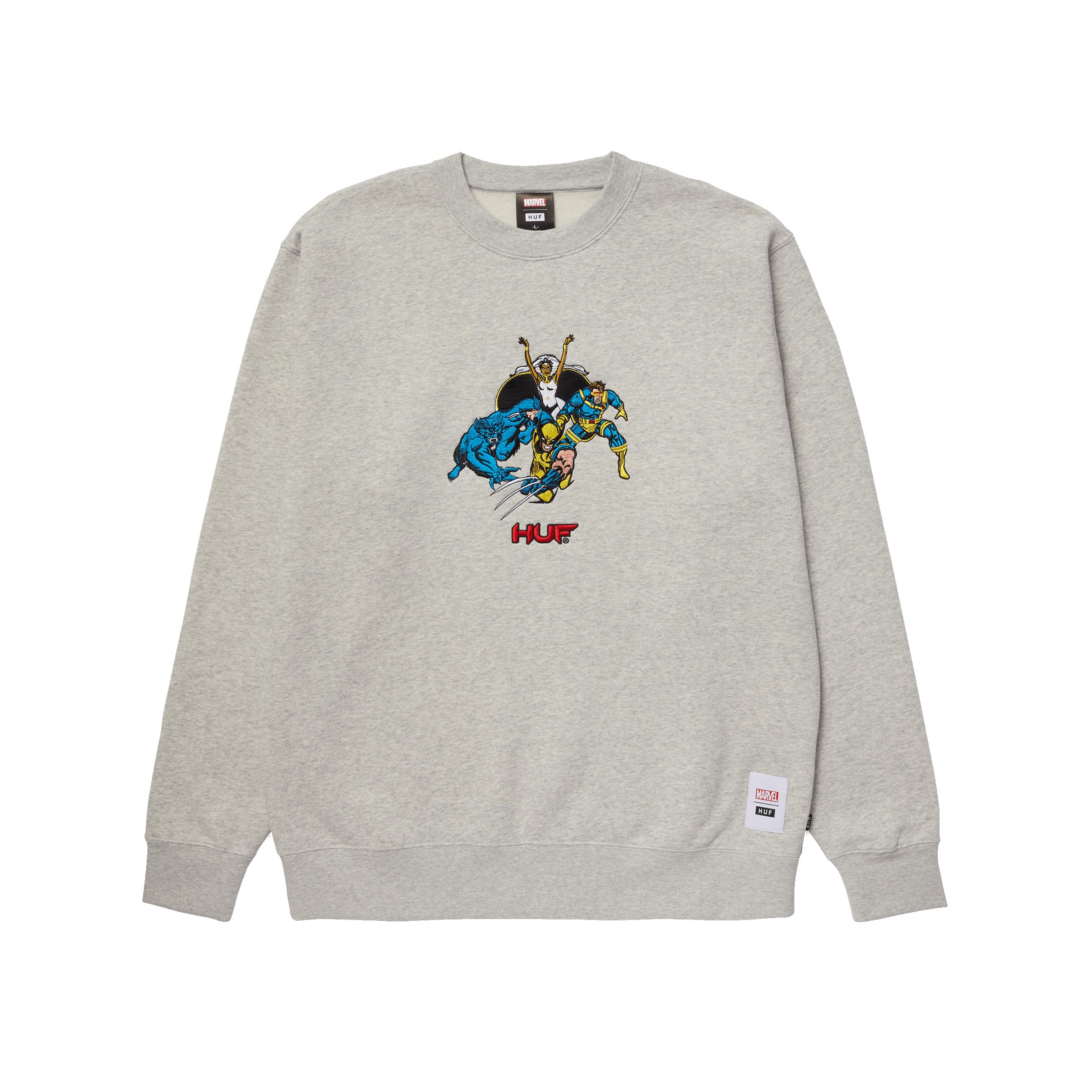 スウェット HUF X-MEN MUTANT TEAM-UP CREWNECK L HUF x X-Men Mutant Team-up Crewneck Sweatshirt | Parallel