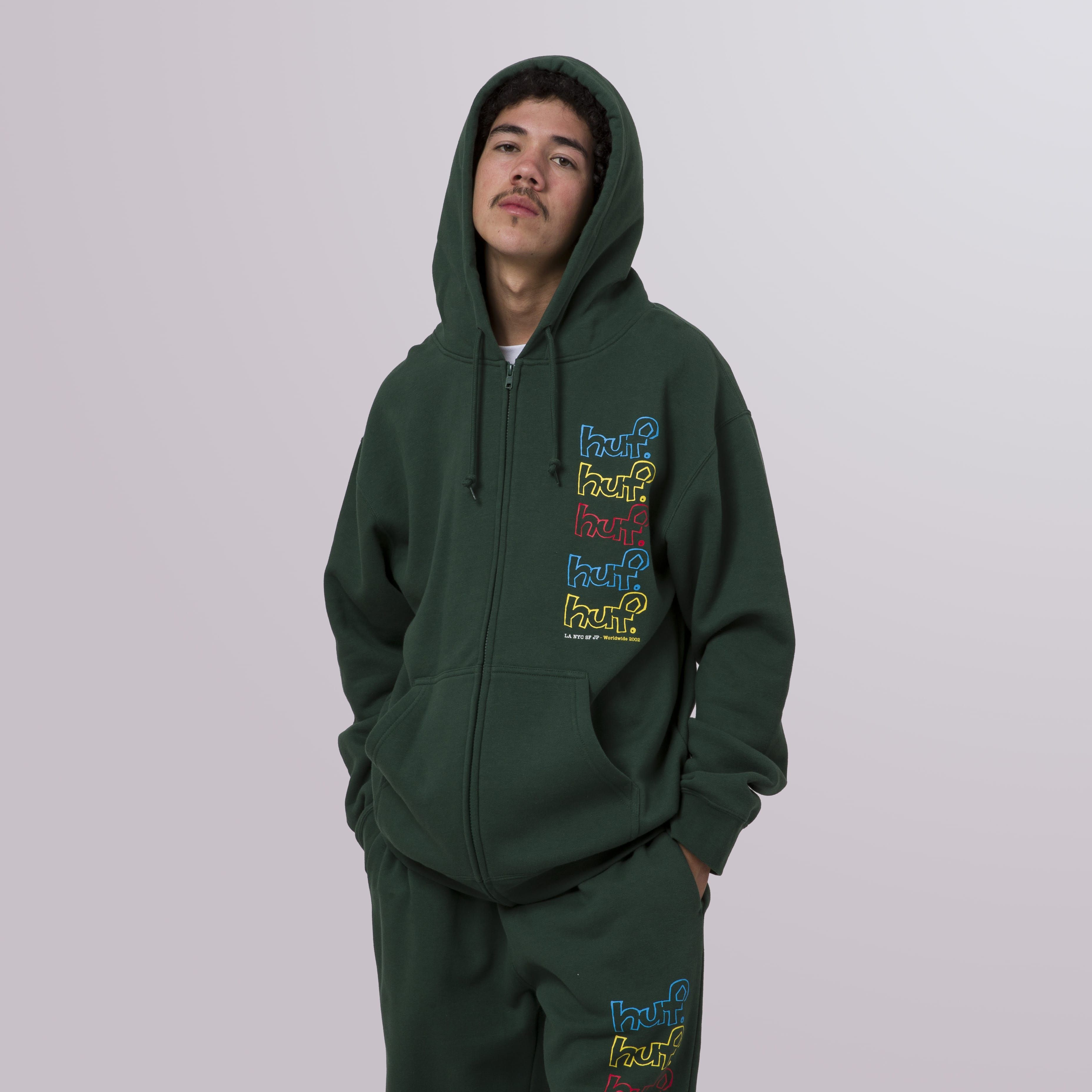 Drop Out Stack Full-Zip Hoodie sold by HUF product image thumbnail 9