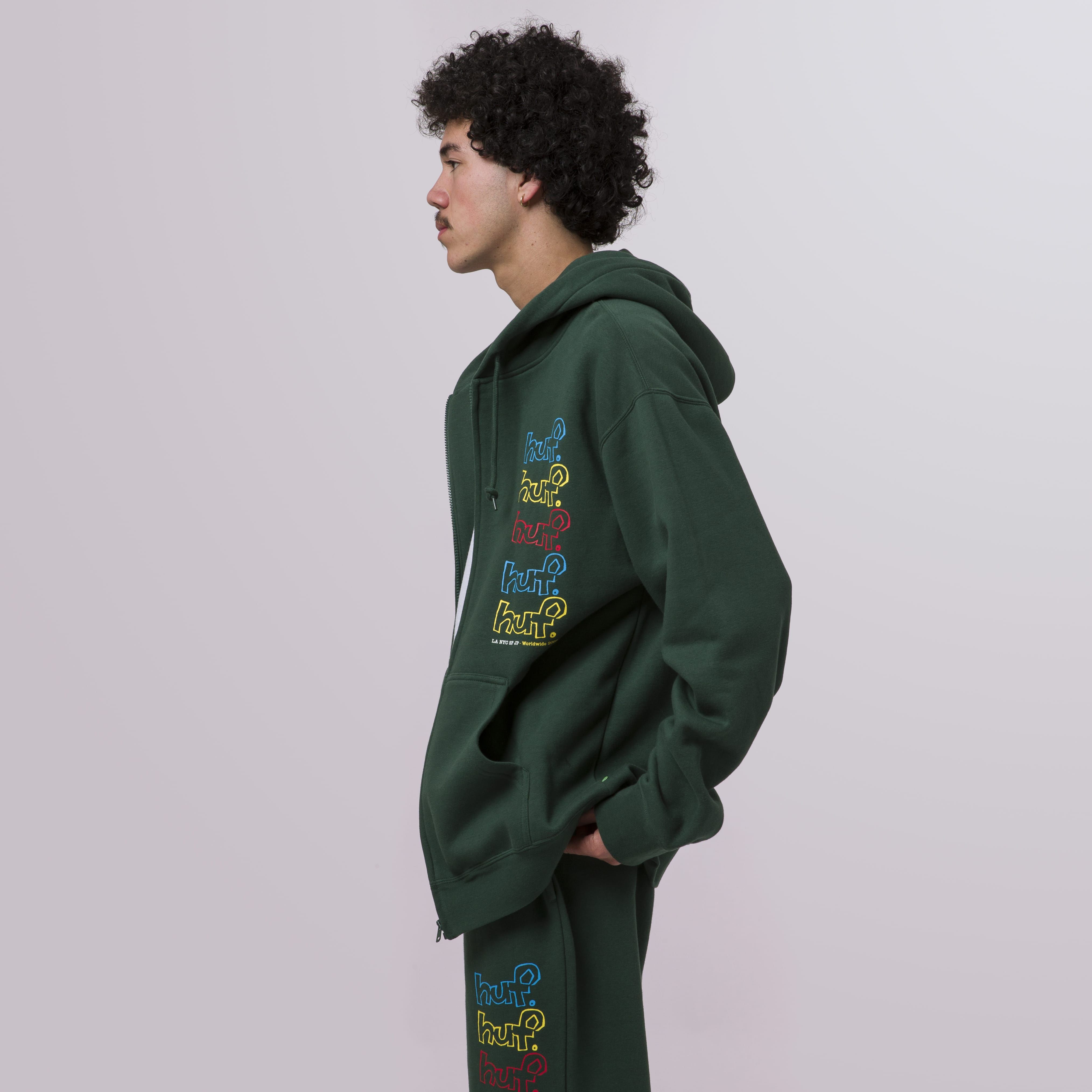 Drop Out Stack Full-Zip Hoodie sold by HUF product image thumbnail 11