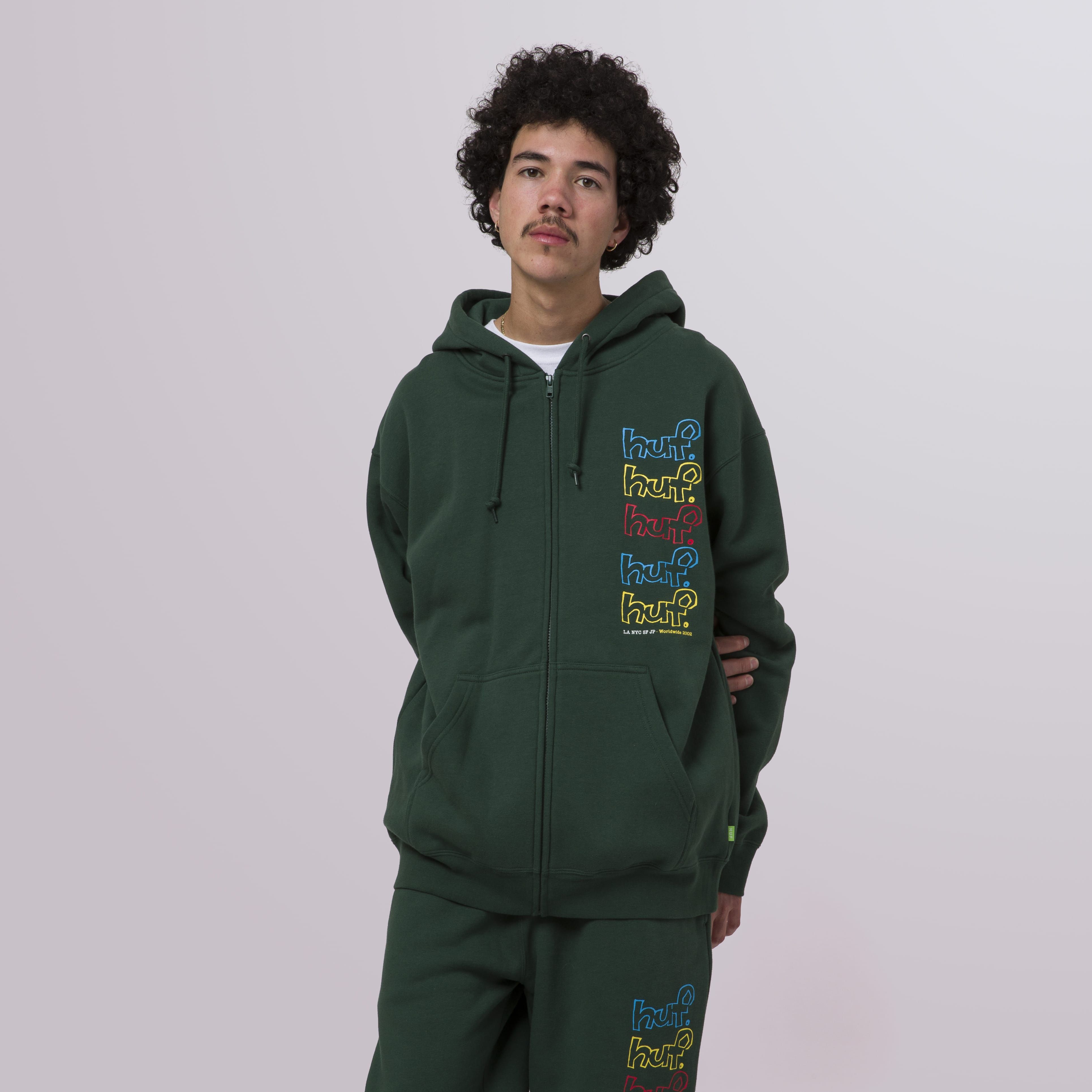 Drop Out Stack Full-Zip Hoodie sold by HUF product image thumbnail 8