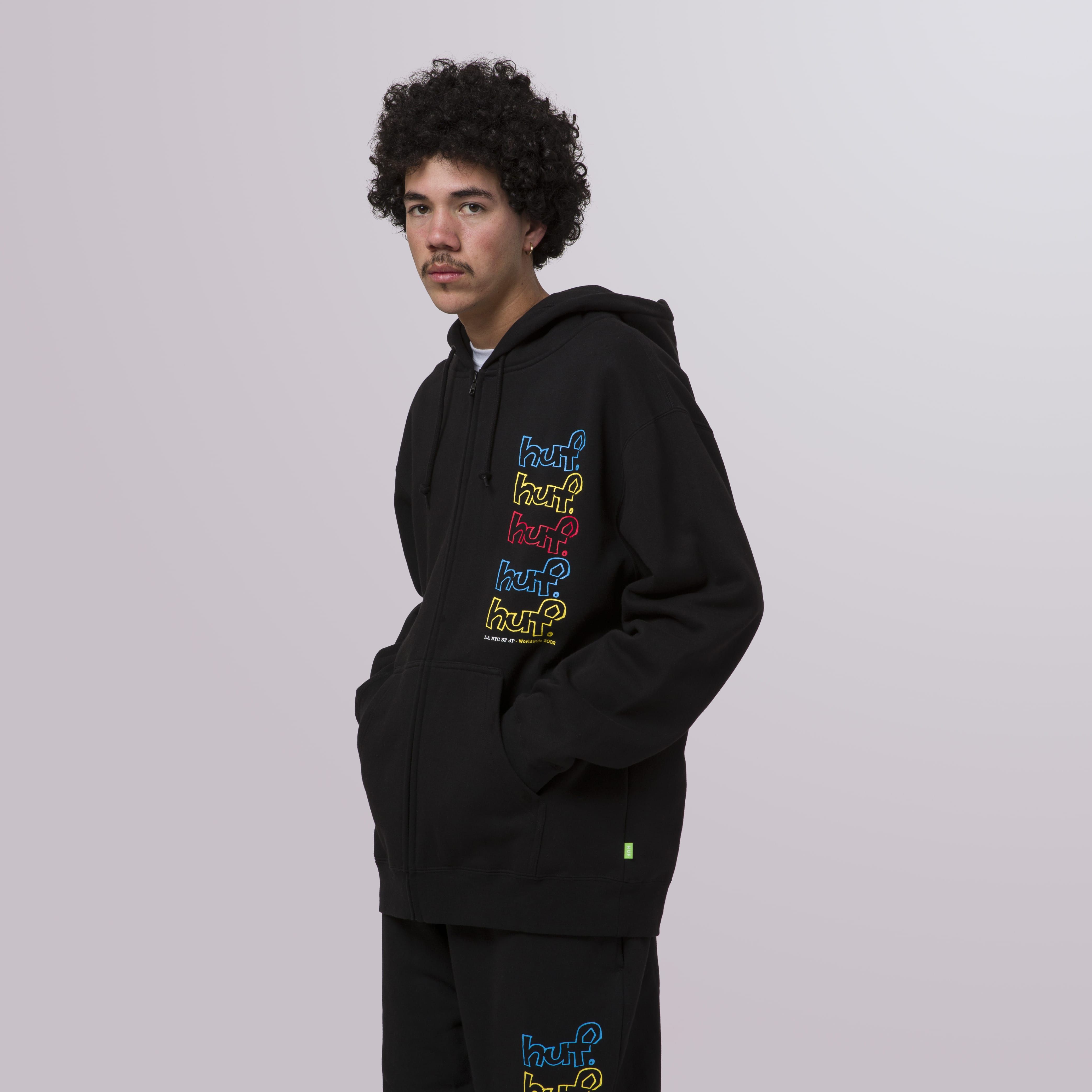 Drop Out Stack Full-Zip Hoodie sold by HUF product image thumbnail 5