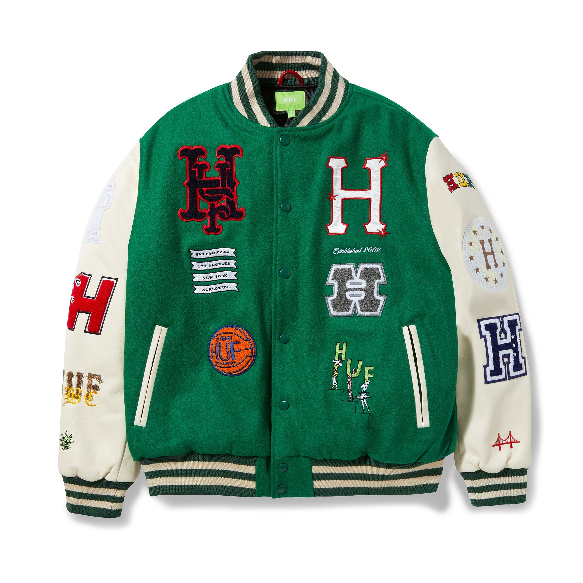 HUF ハフ 20 YEAR CLASSIC H VARSITY JACKET 20 Year Classic H Varsity Jacket – Capsul