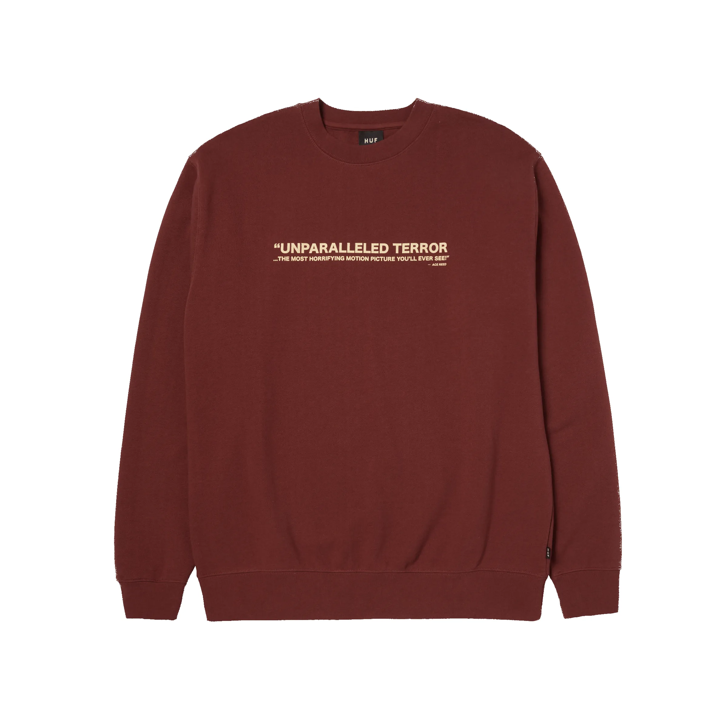 HUF x The Texas Chainsaw Massacre Unparalleled Terror Crewneck Sweatshirt sold by HUF