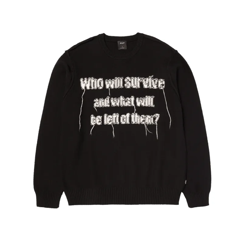 HUF x The Texas Chainsaw Massacre Survive Cable Knit Sweater sold by HUF
