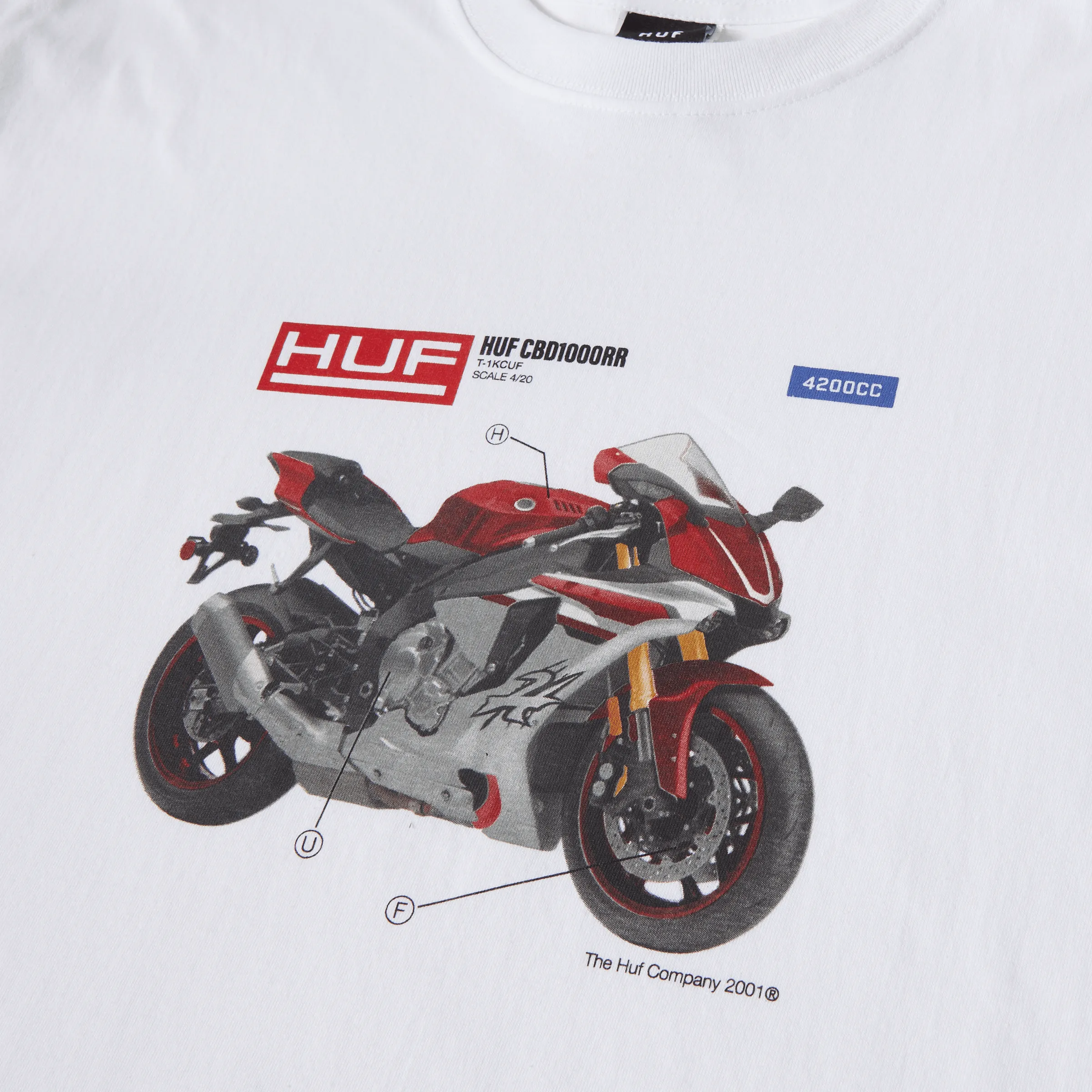 420cc T-Shirt sold by HUF product image thumbnail 4