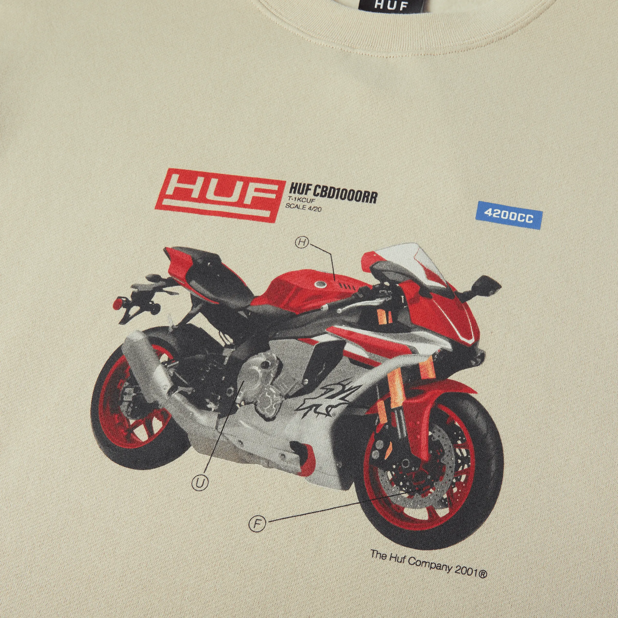 420cc Crewneck Sweatshirt sold by HUF product image thumbnail 2