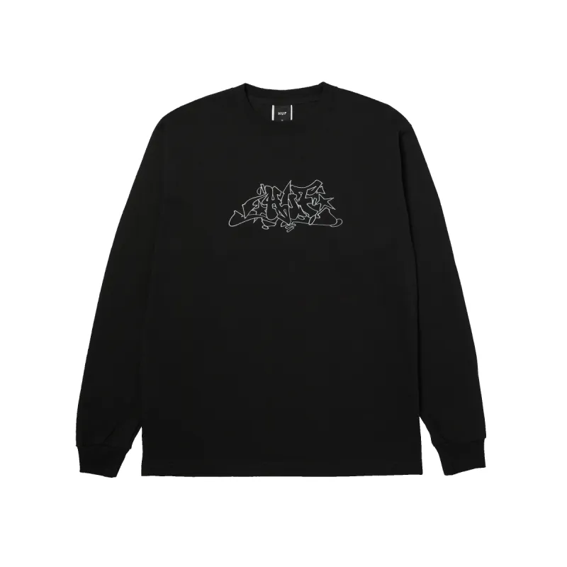 Outlines Emb Long Sleeve T-Shirt sold by HUF