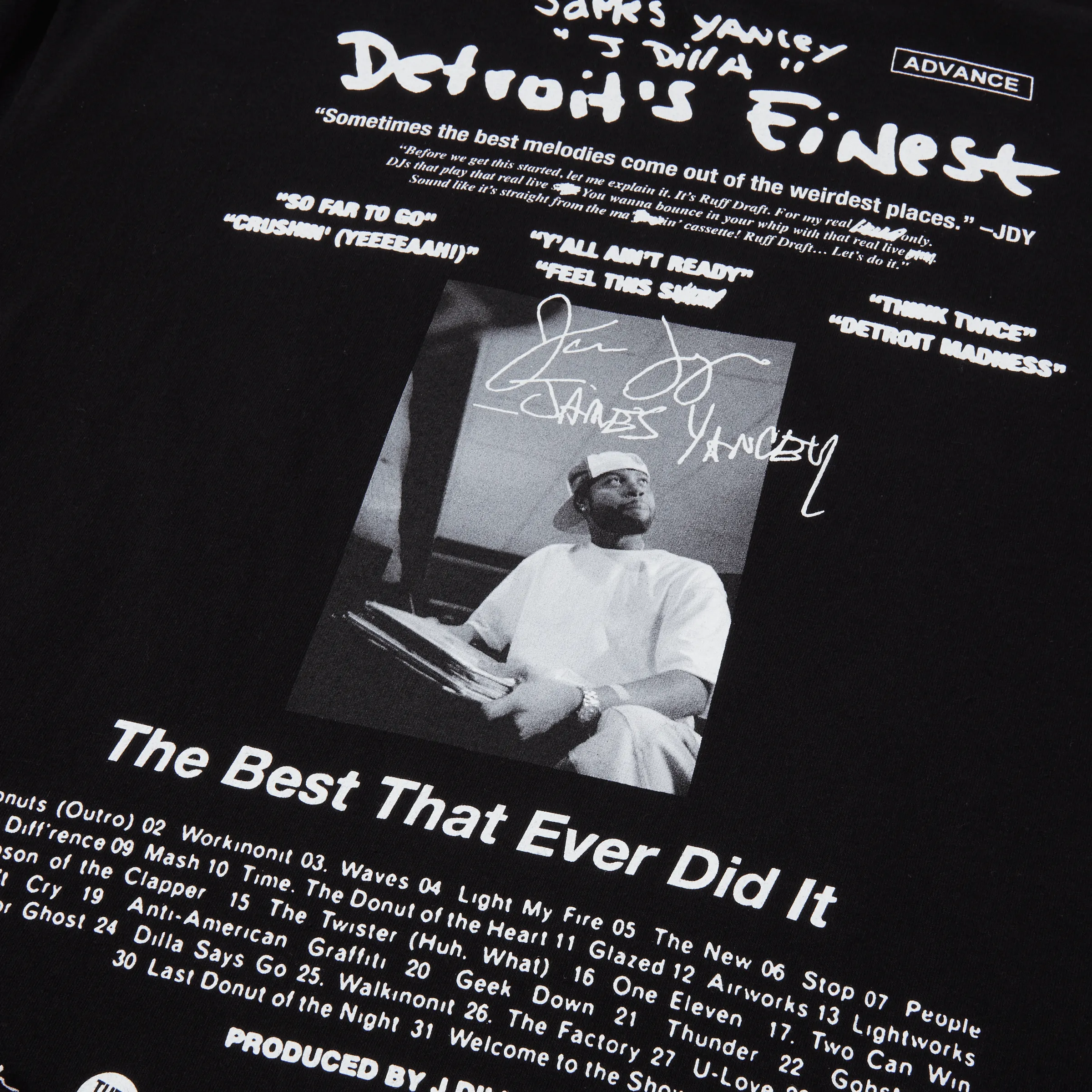 HUF x J Dilla Detroits Finest T-Shirt sold by HUF product image thumbnail 4