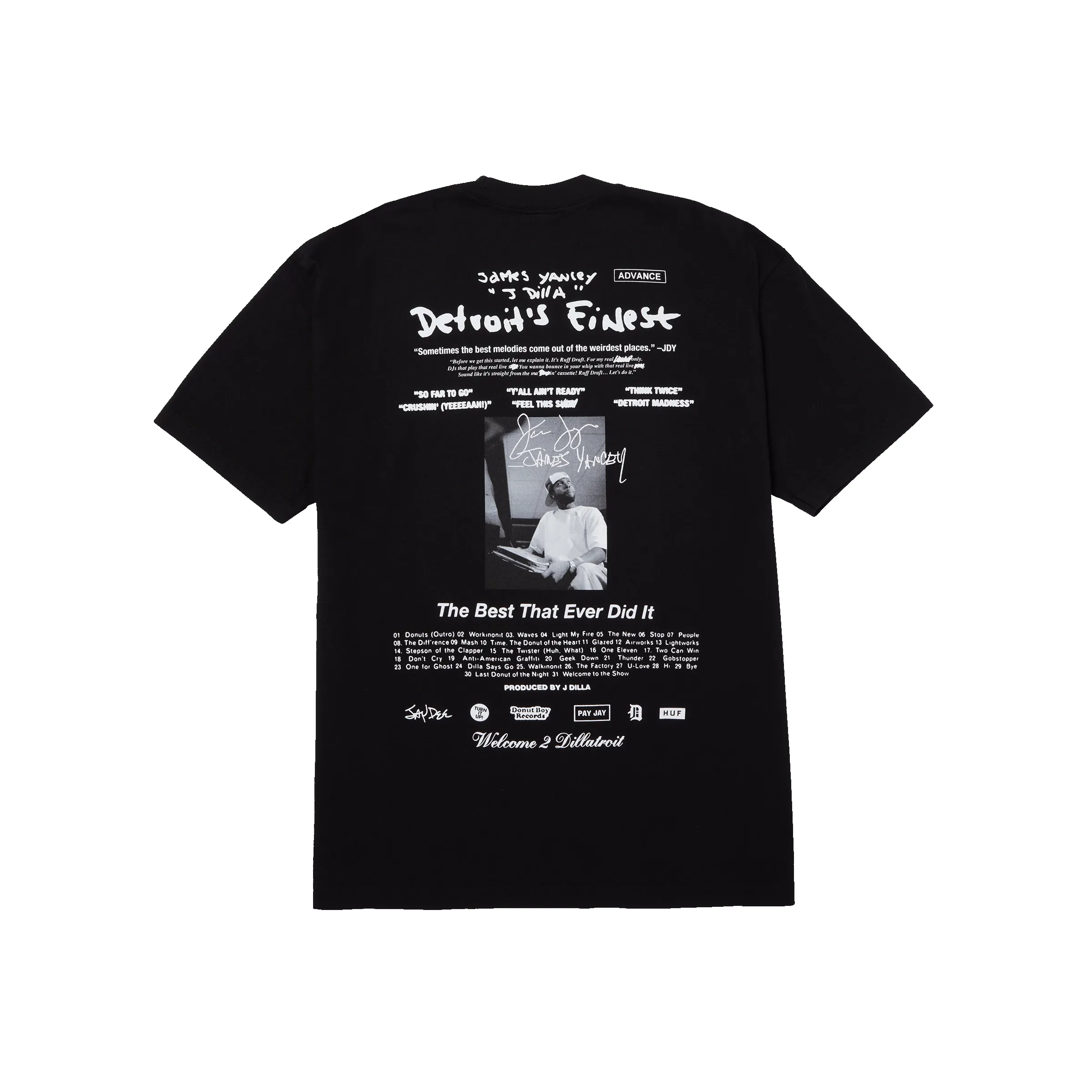 HUF x J Dilla Detroits Finest T-Shirt sold by HUF product image thumbnail 2